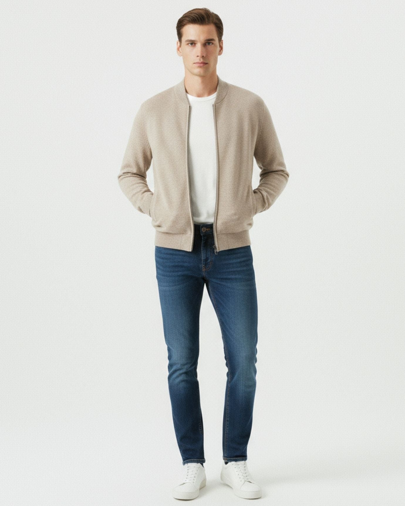 Lovau Round Neck Top Wool Jacket