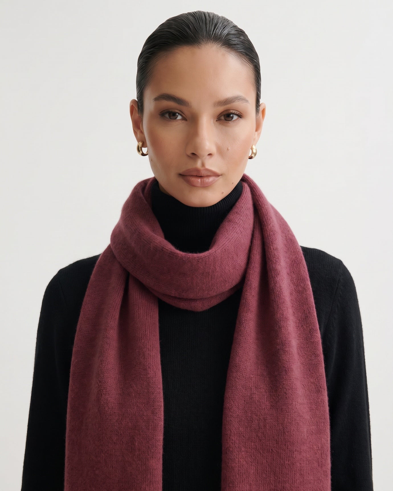 NY Cashmere Scarf Knitted