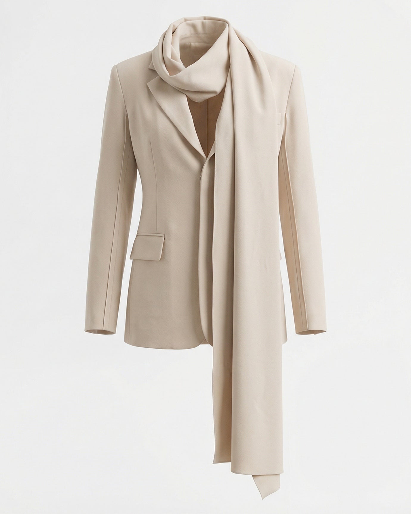 Suit Jacket Cut-out Scarces Blazer Woman