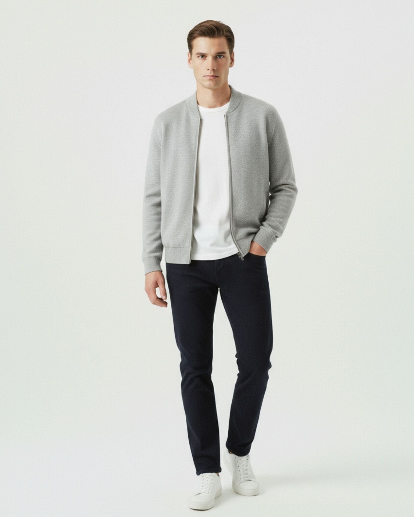 Lovau Round Neck Top Wool Jacket
