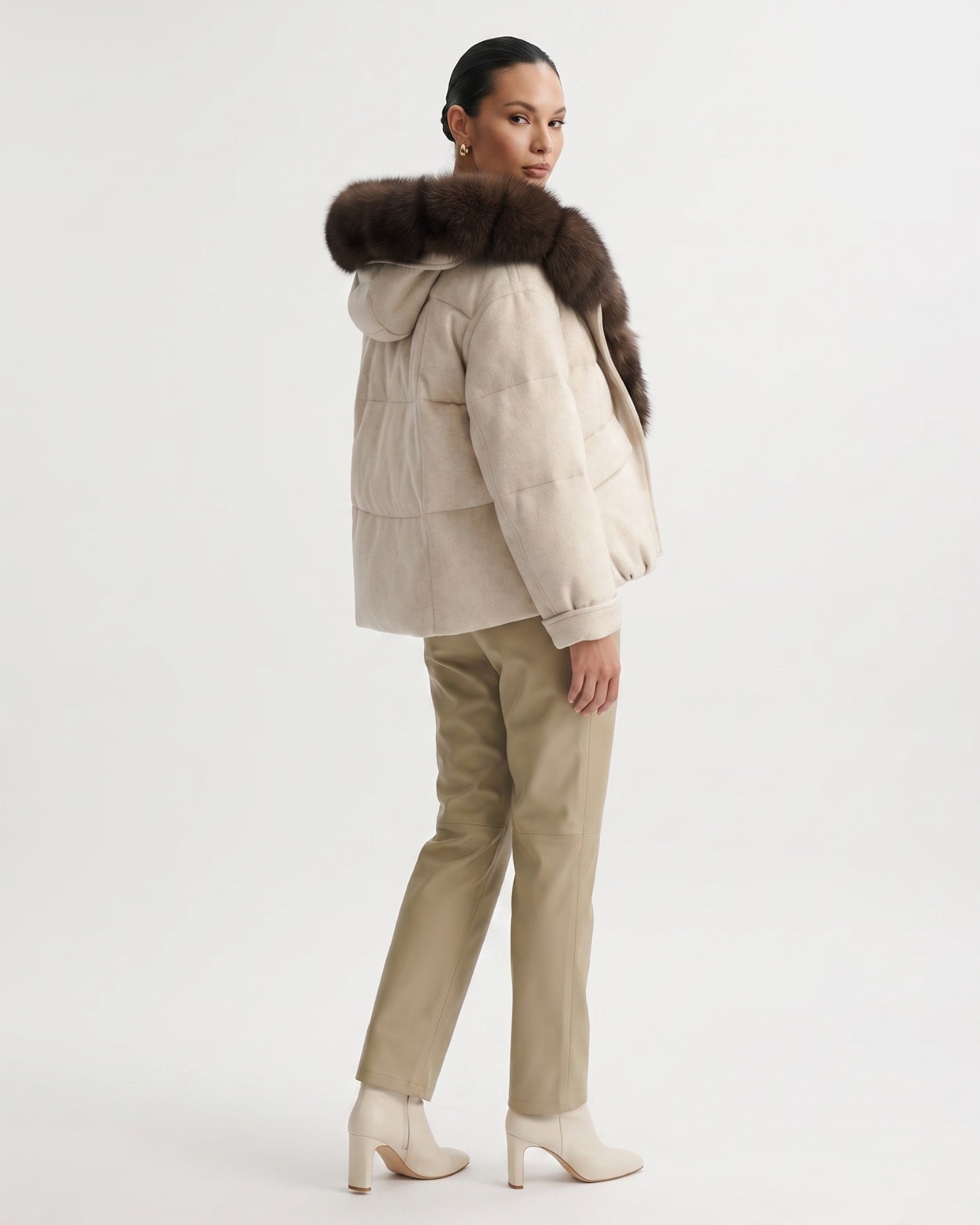 Down Jacket Fox Fur Collar Thick Insulated Parka