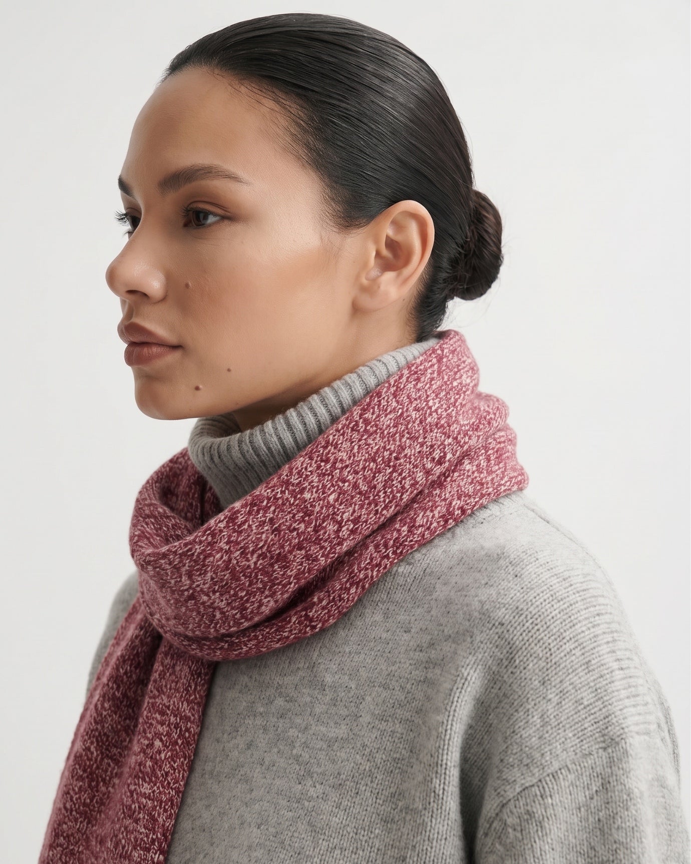 NY Cashmere Scarf Knitted