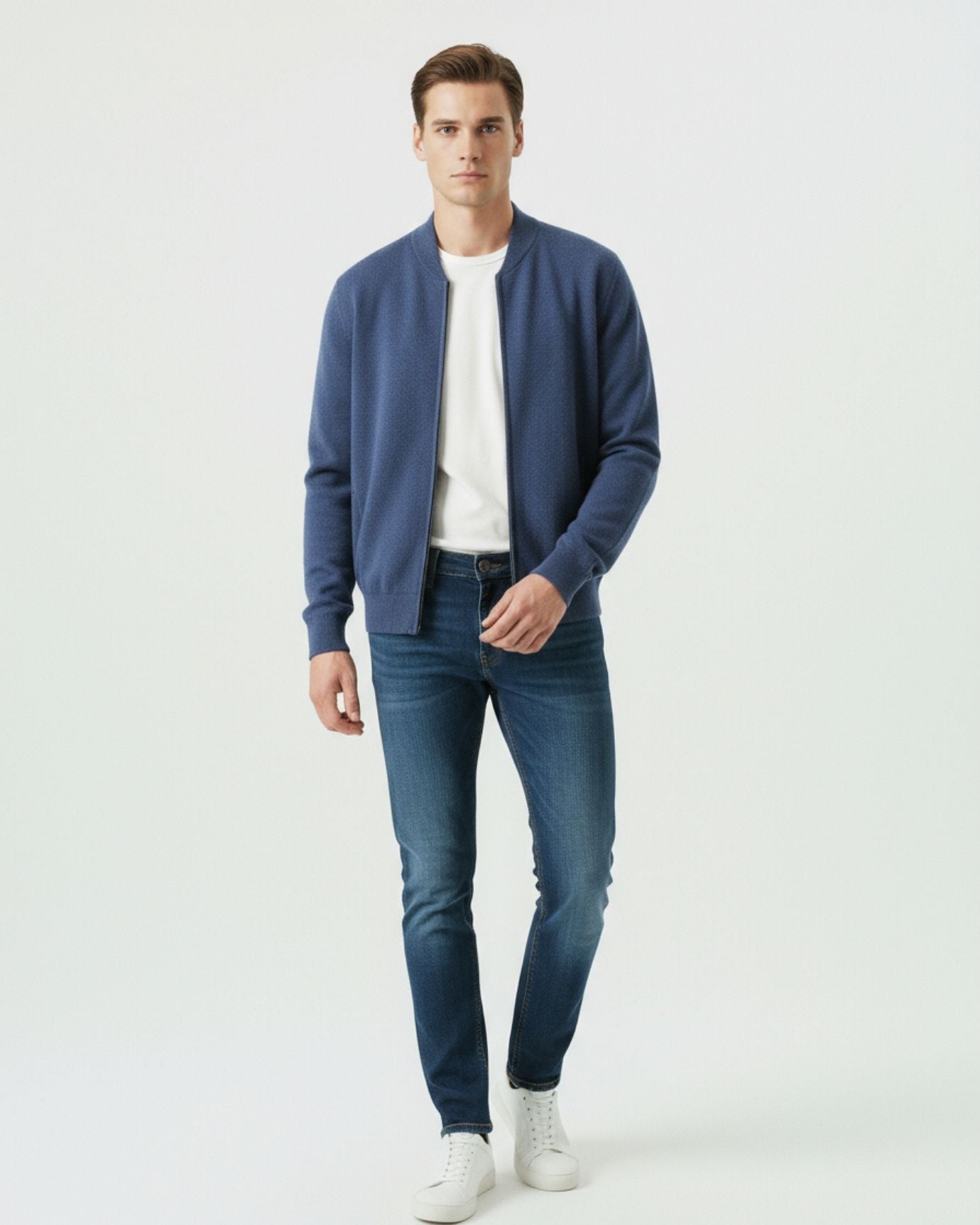 Lovau Round Neck Top Wool Jacket
