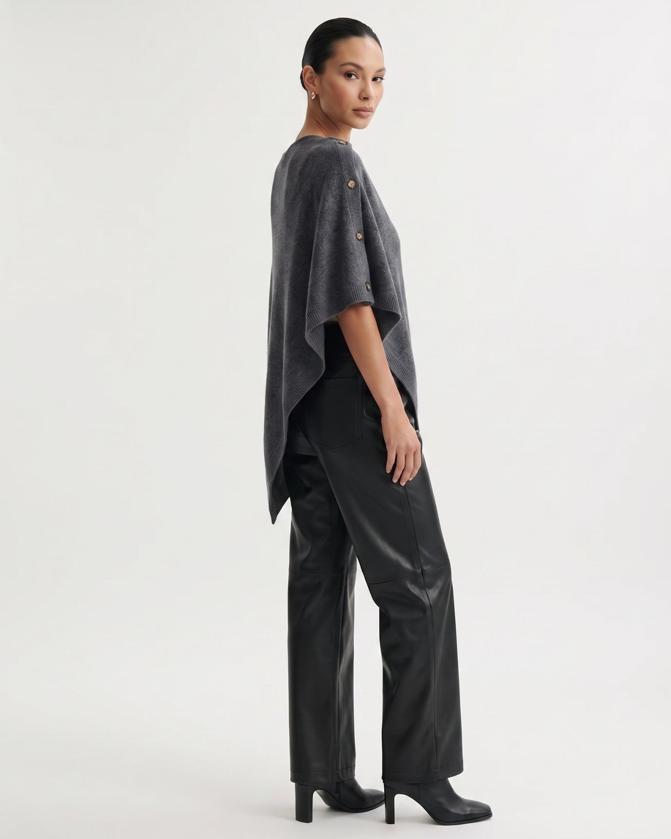 Kiara Cashmere Knit Triangle Shawl