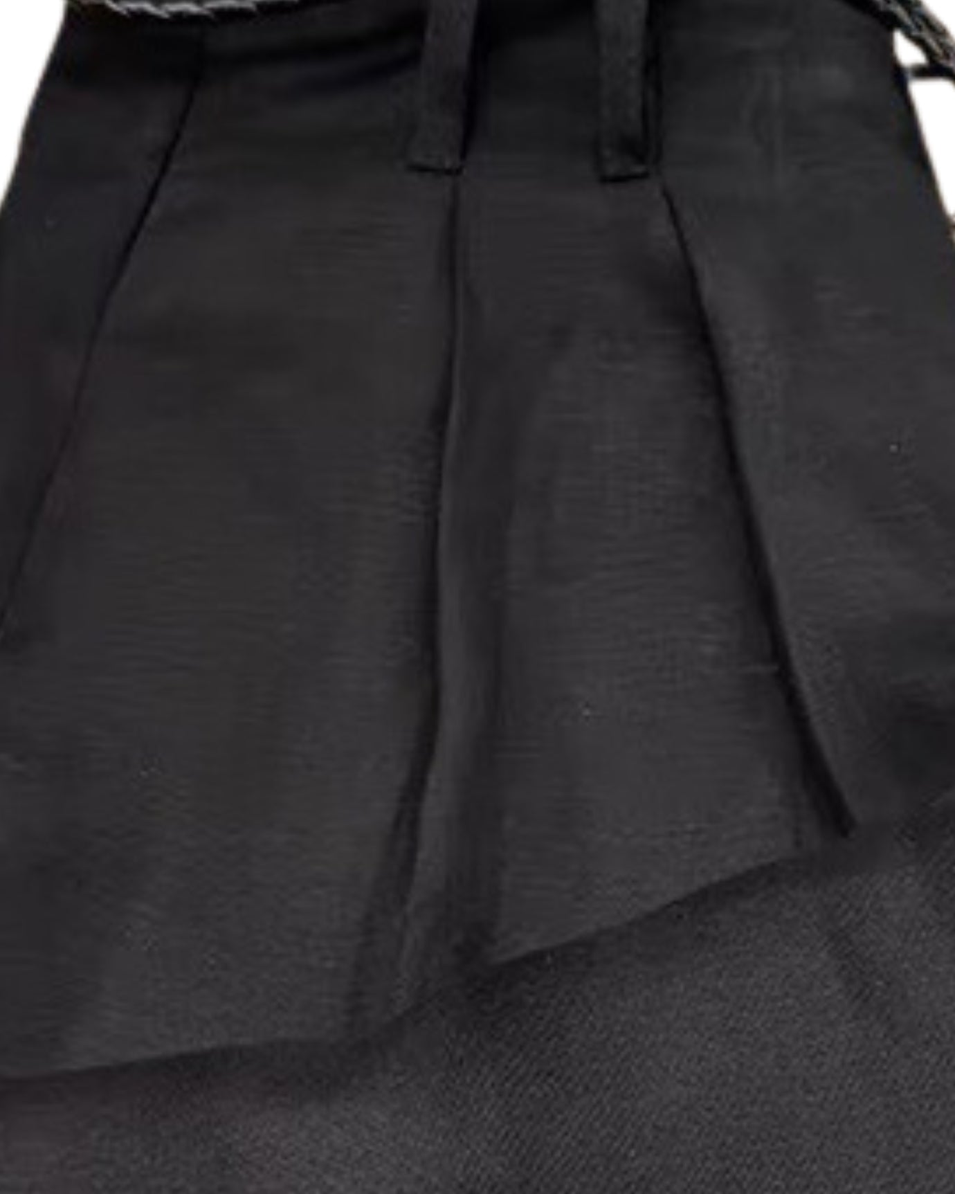 Lina High End Black LInen Trousers