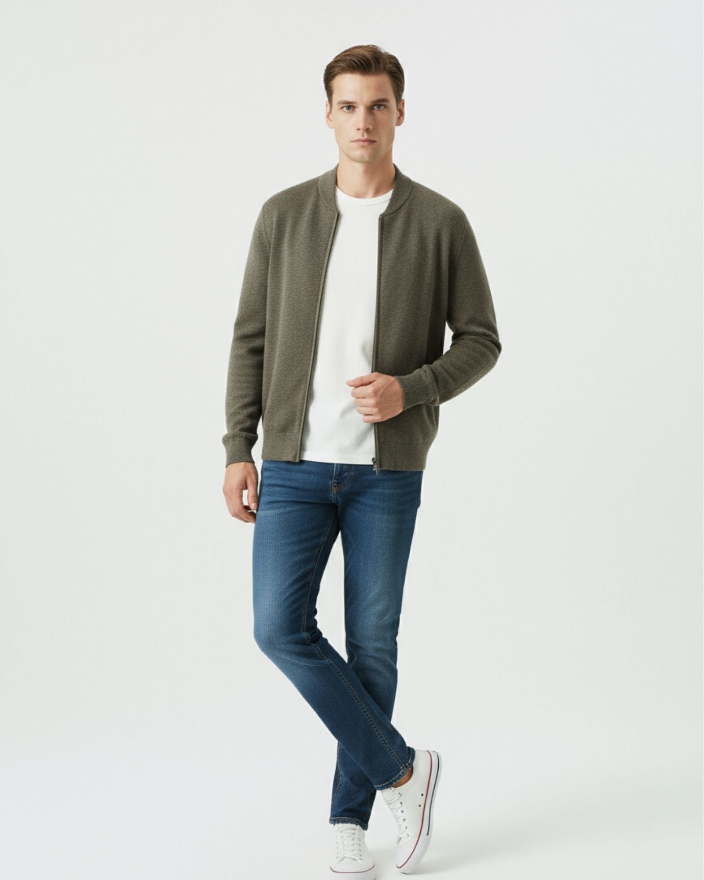 Lovau Round Neck Top Wool Jacket