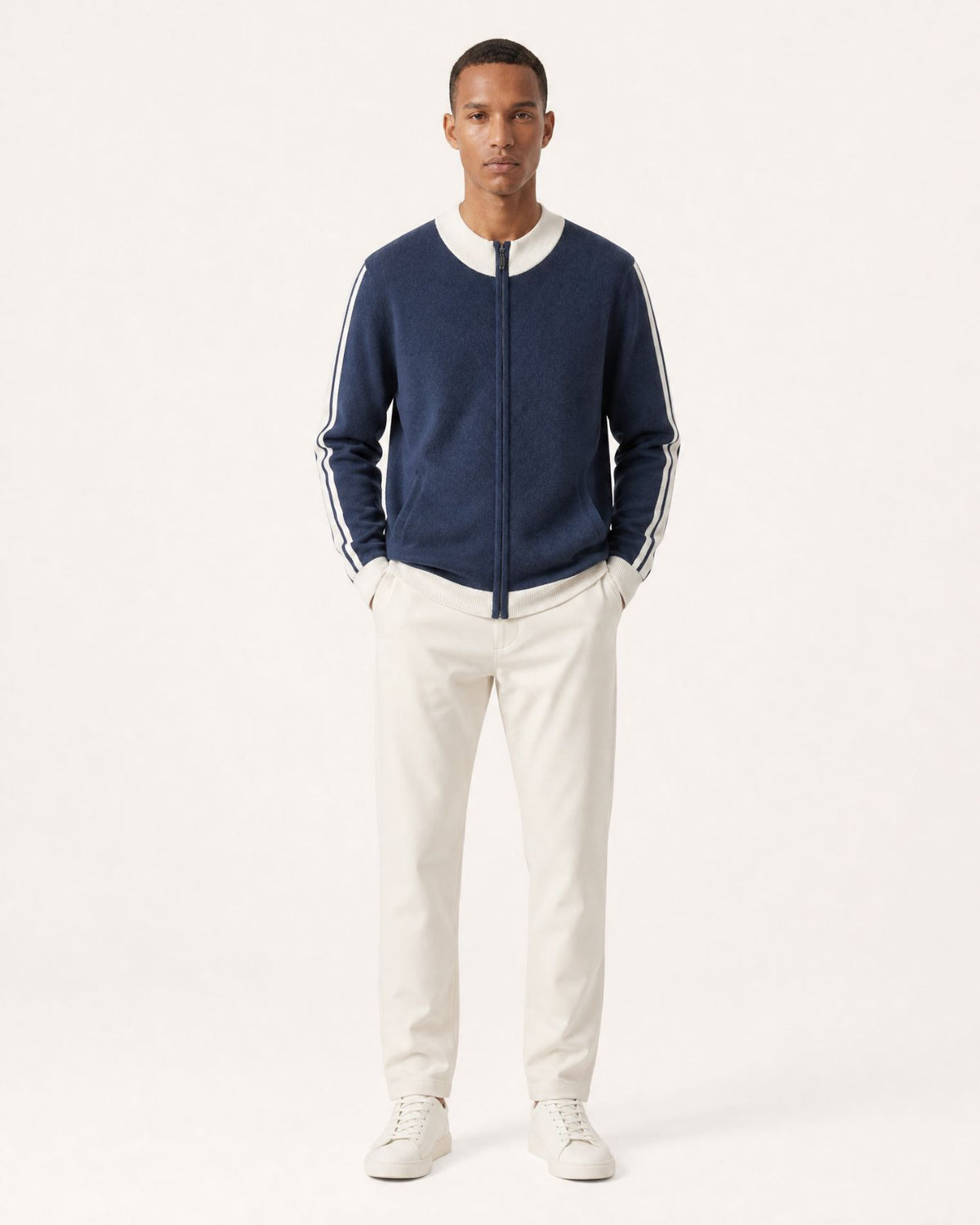 High-End Thick Cashmere Zip Cardigan Jacket Limited Edition
