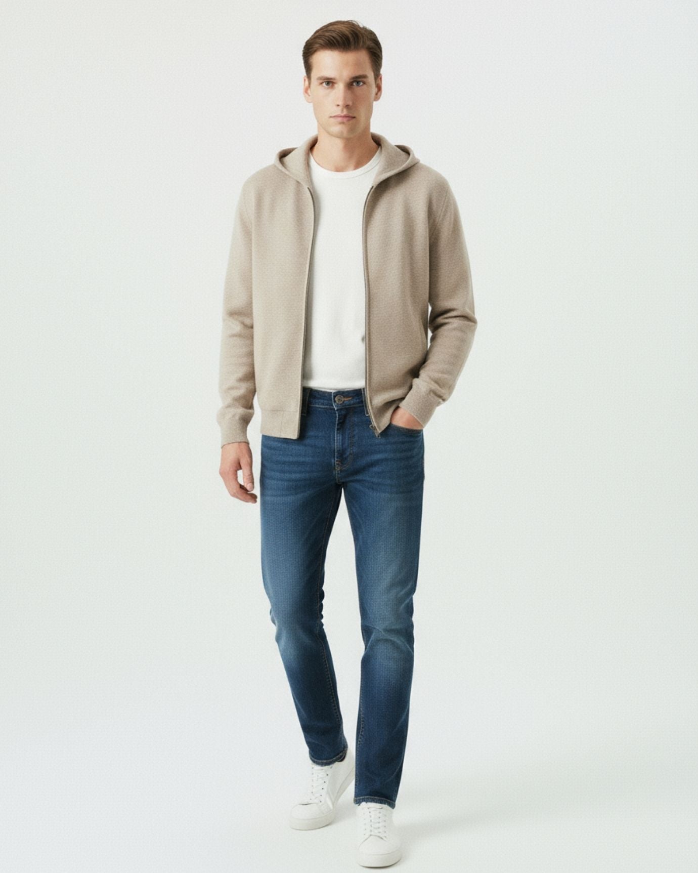 Wool Hooded Jacket x Lovau
