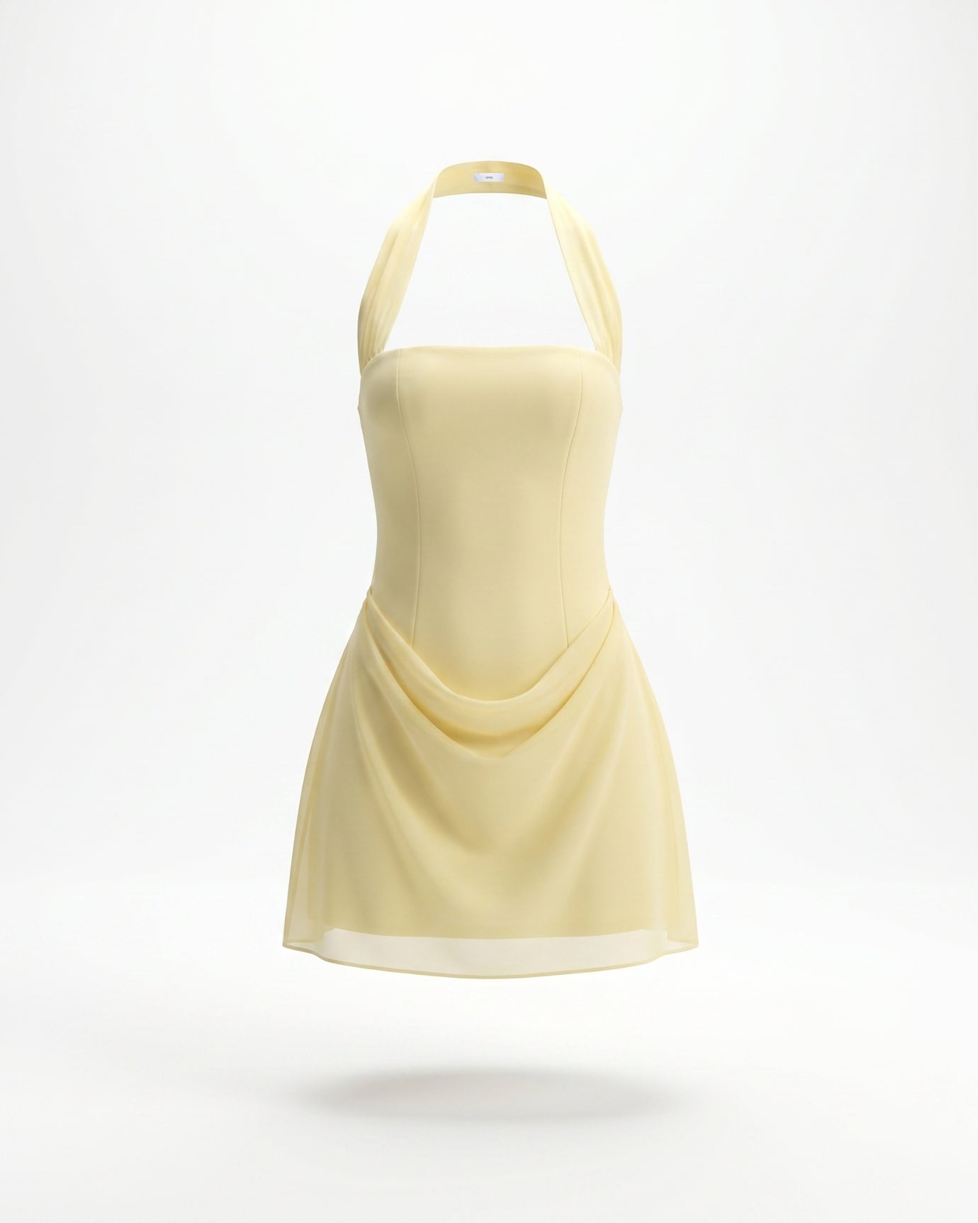 Lia Neckholder-Kleid mit eckigem Ausschnitt