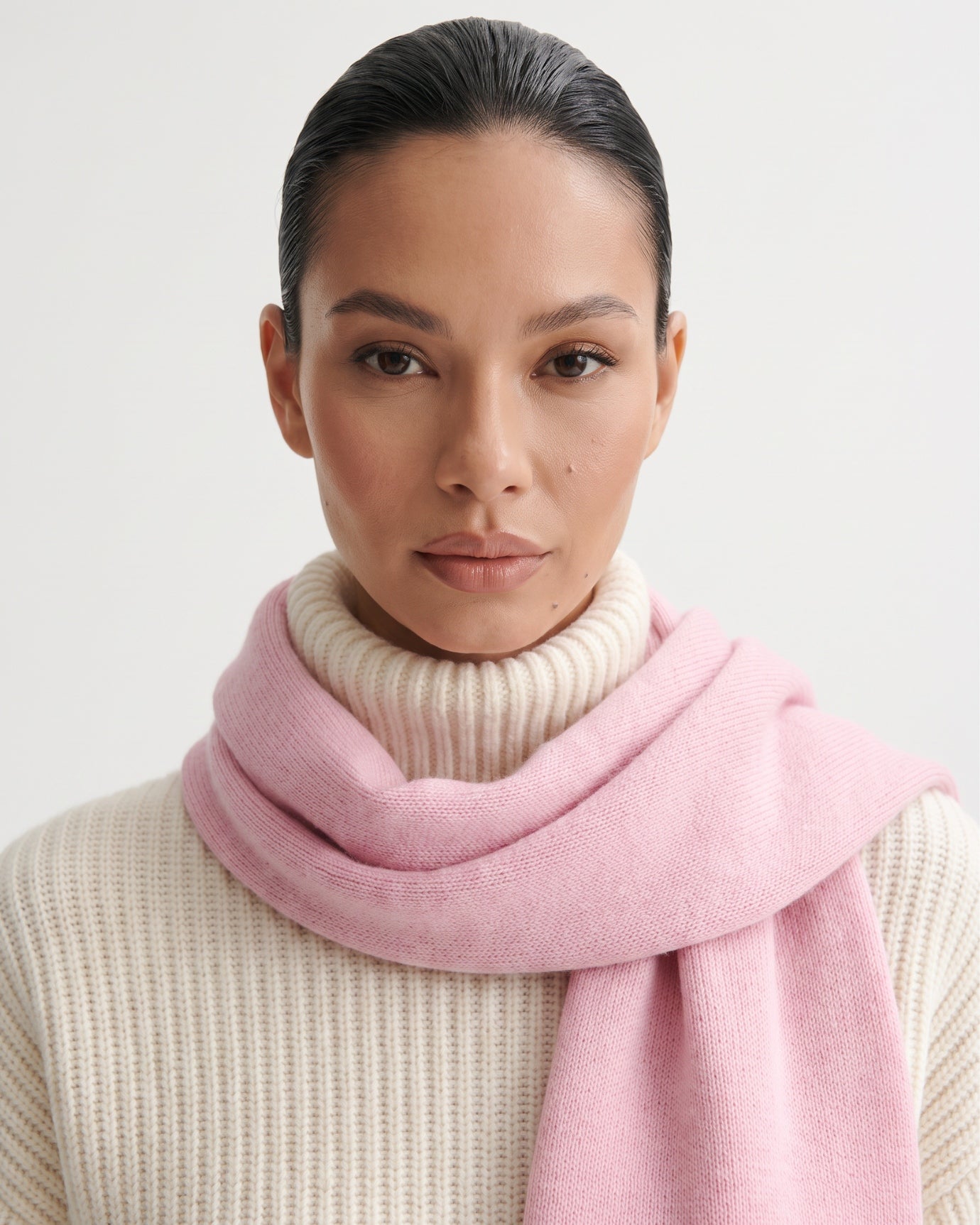 NY Cashmere Scarf Knitted