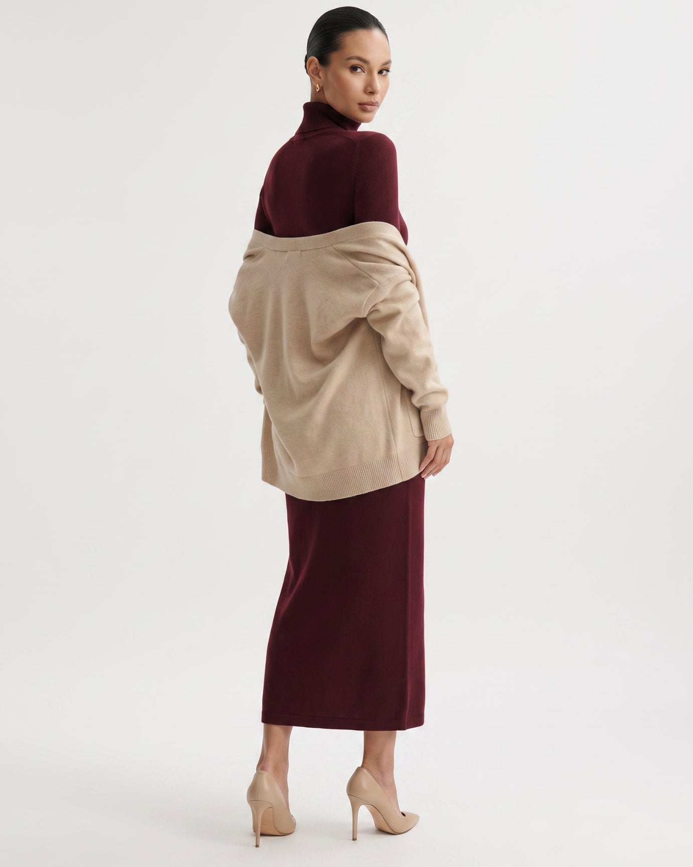 Lia Pure Cashmere Knit Cardigan