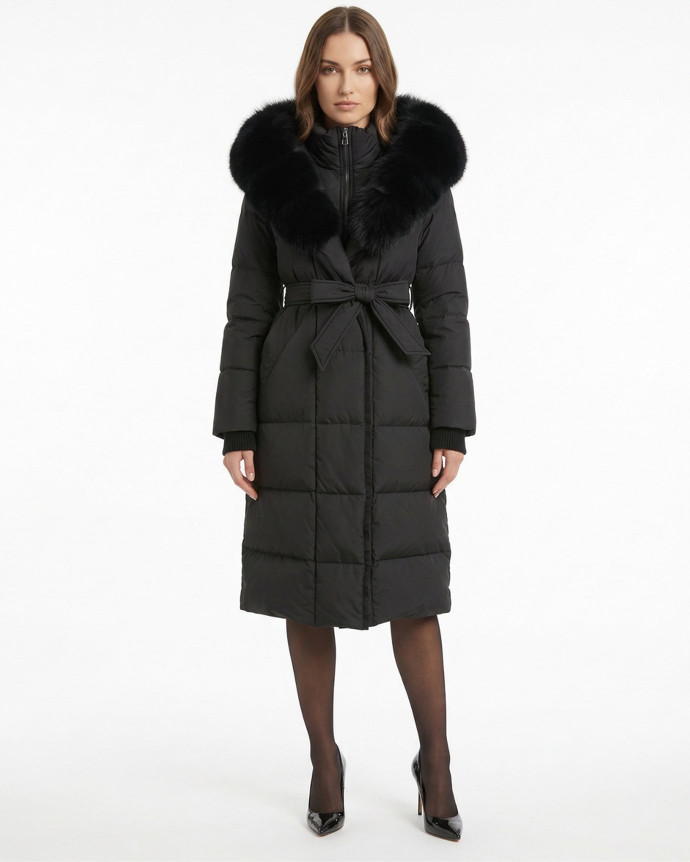 Kira Fox Fur Collar Down Coat