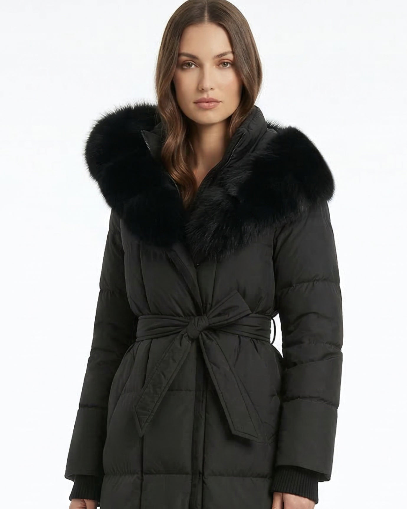 Kira Fox Fur Collar Down Coat