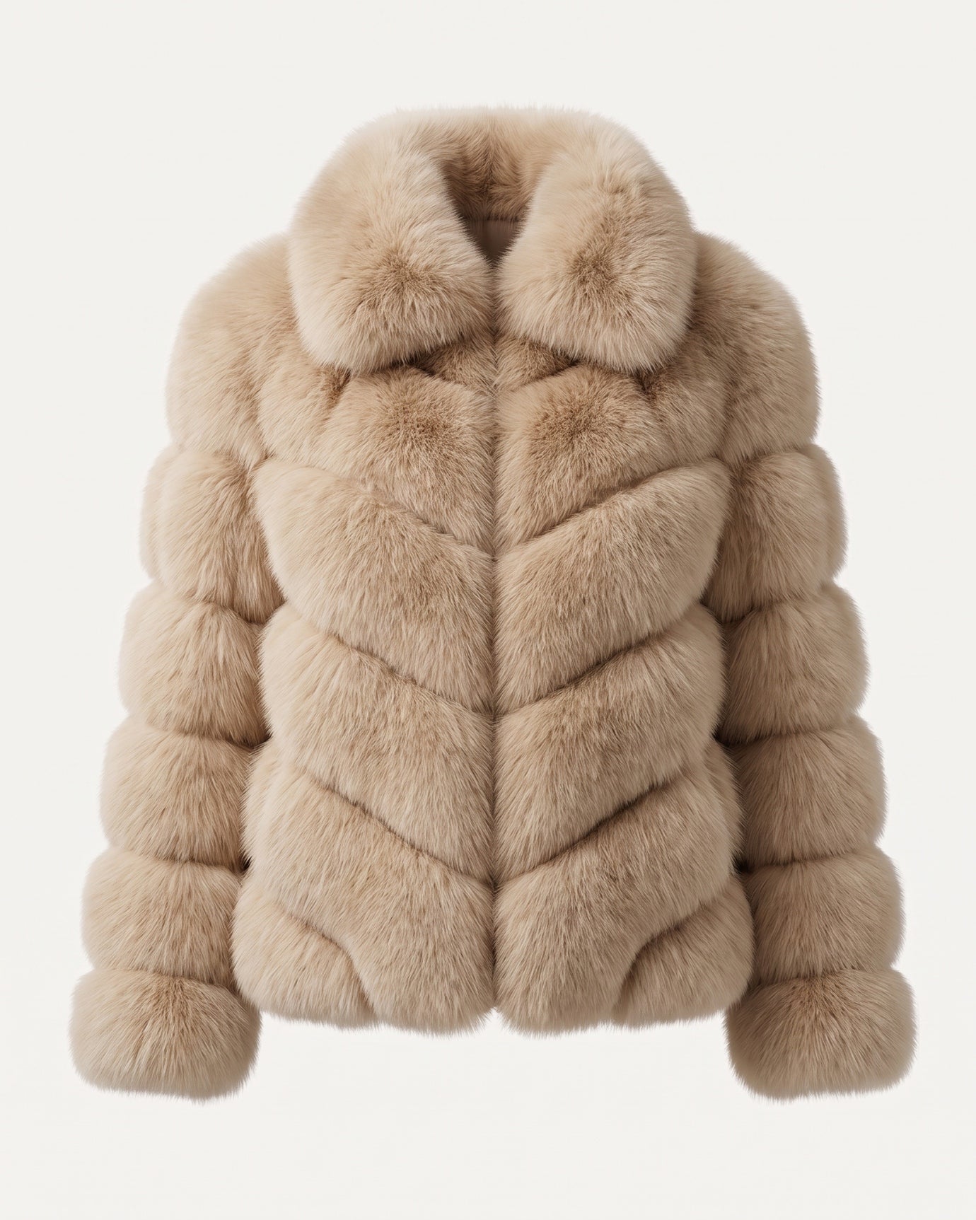 High-End Real Fox Fur Jacket Double-Sided Fur Coat