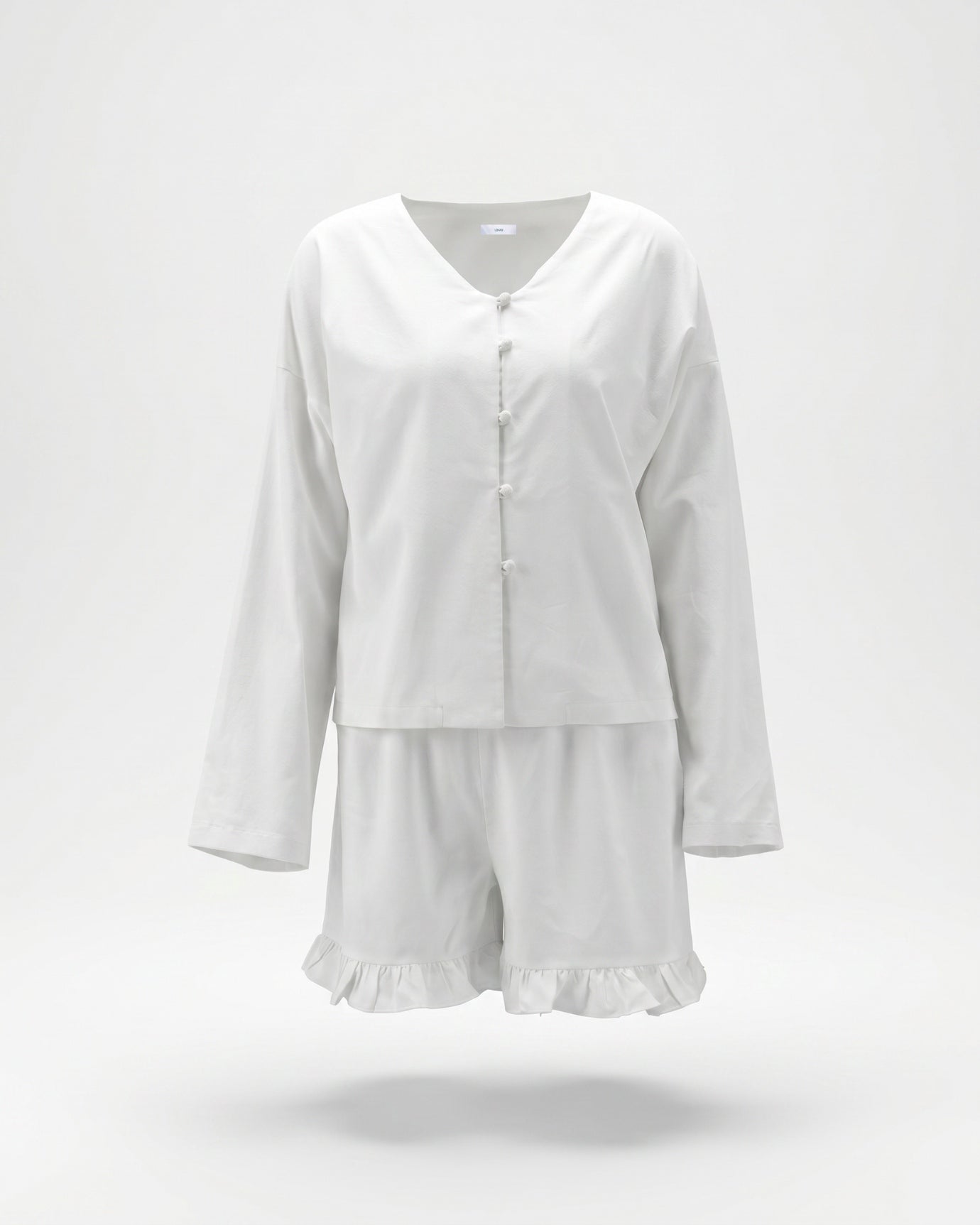 Casual Shirt High-Waisted Shorts Two-Piece Set