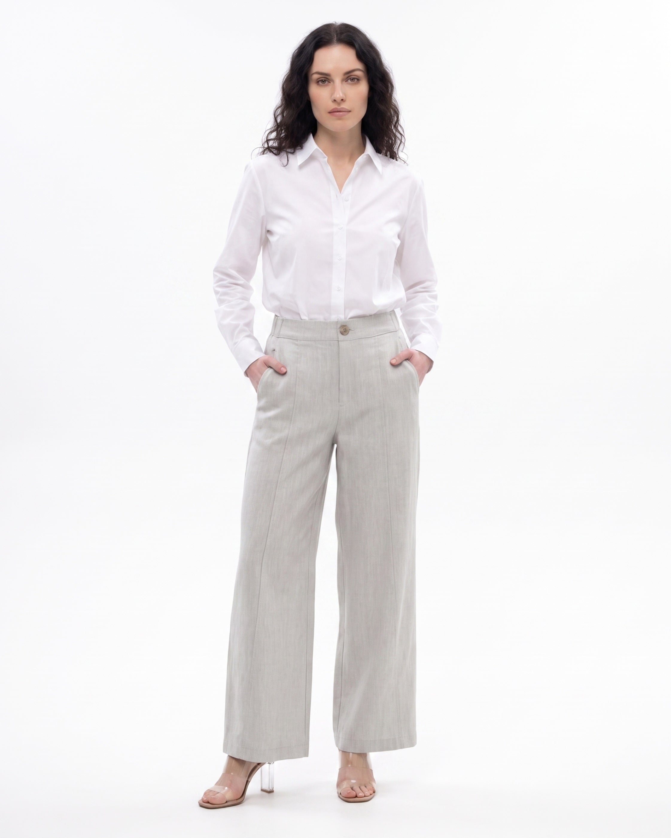 Lauren Wide Leg Linen Pants