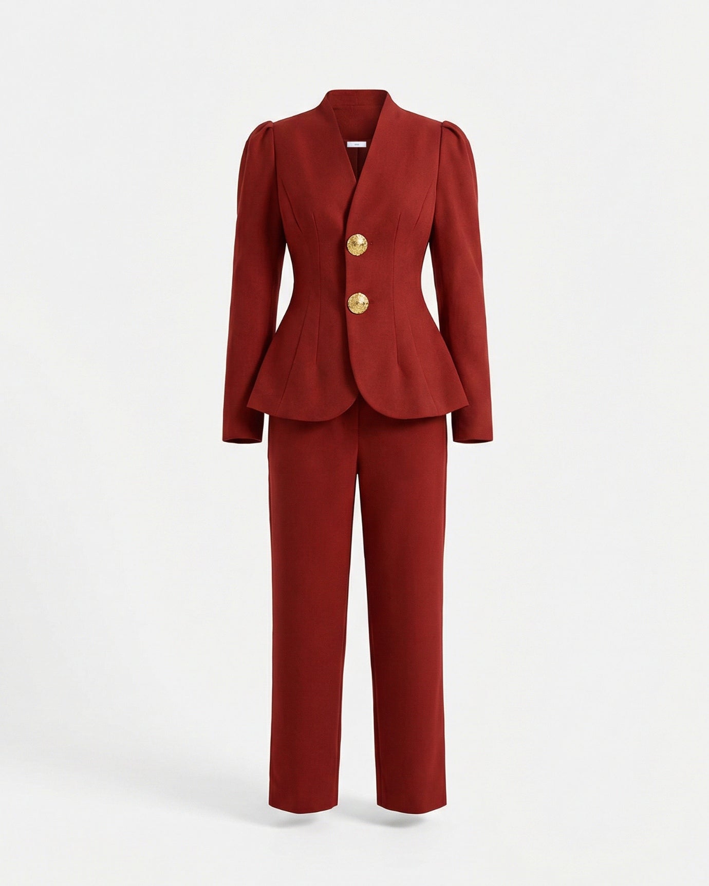 women's formal dress pant suits Sofia Suit Set Blazer and Pants, Red / L