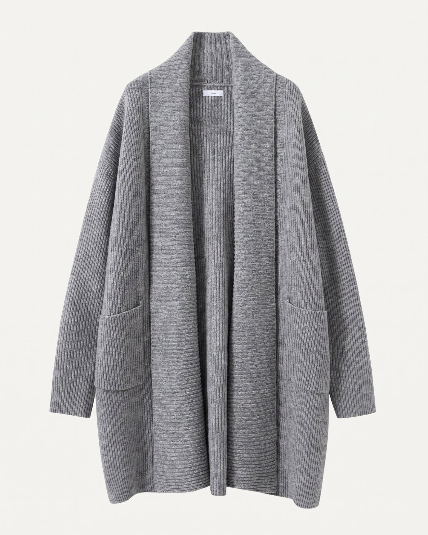 Cashmere Thickened Longline Lapel Cardigan