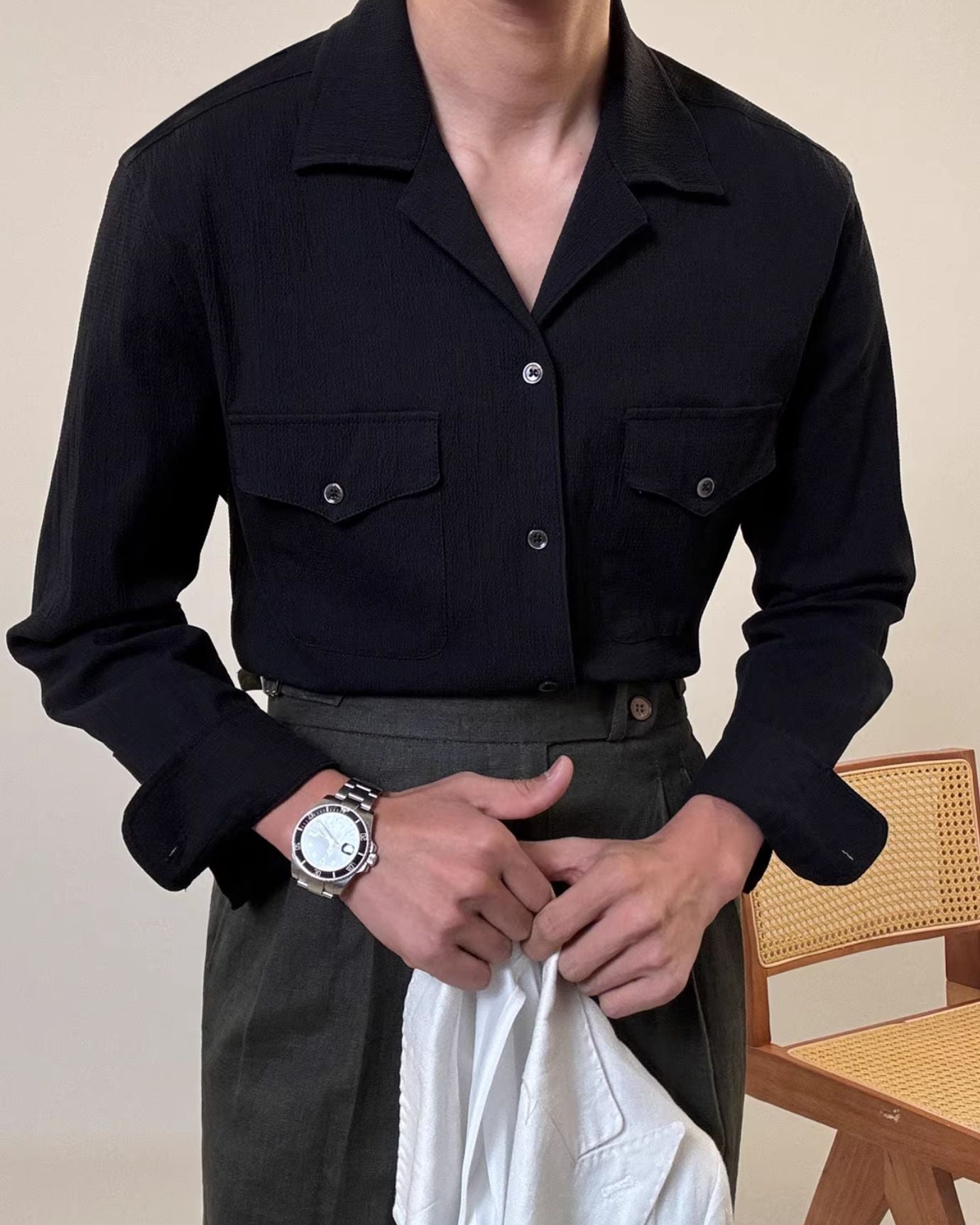 Cotton Old Money Shirt Cordoroy - Old Money Store