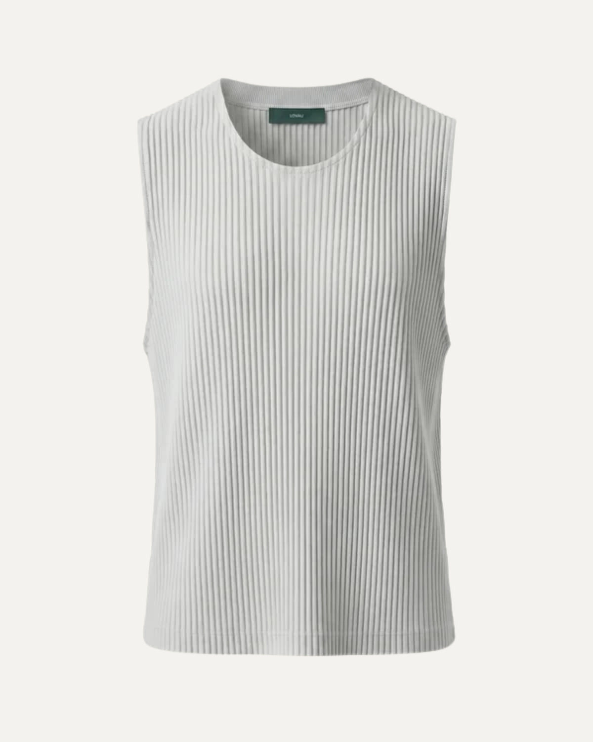 High-End Pleated Gray Vest T-shirt
