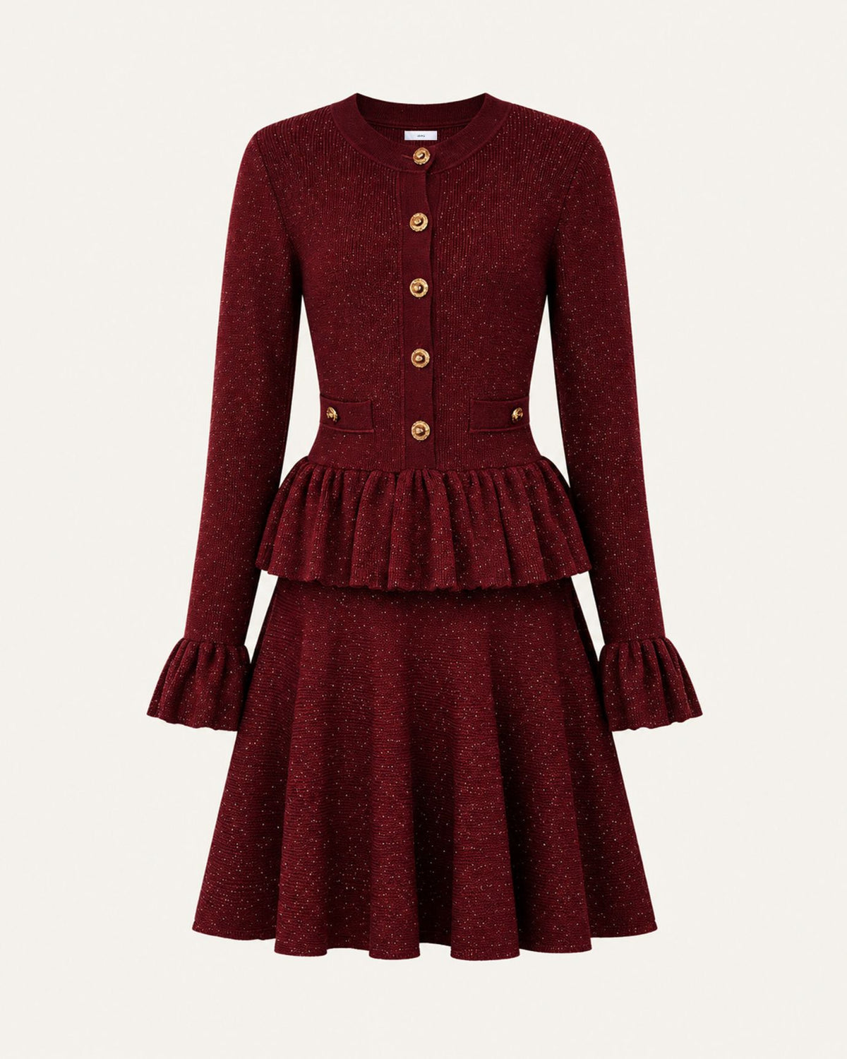 Kira Slim-Fit Shimmer Knit Dress