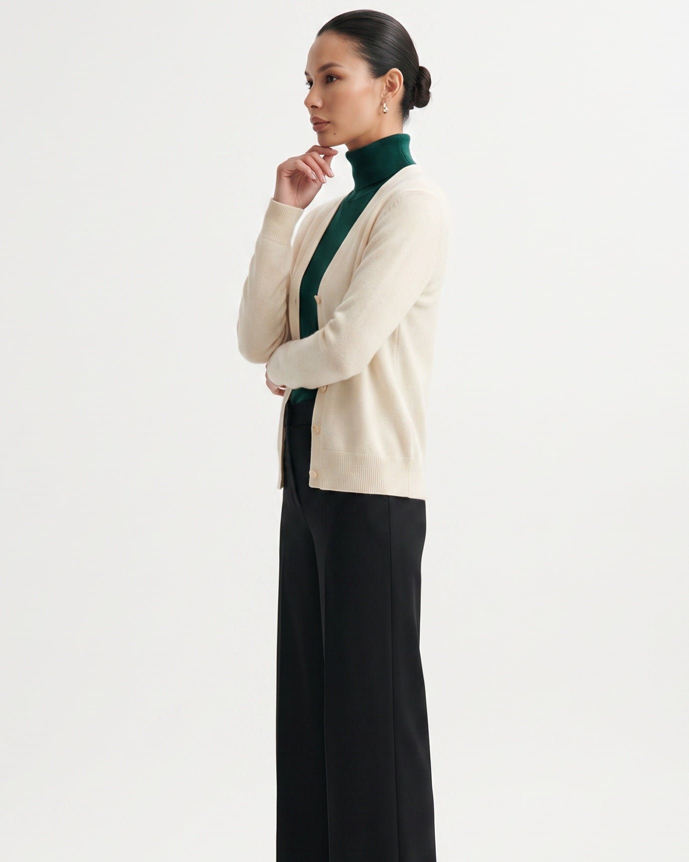 Rihanna Lace Cashmere Cardigan