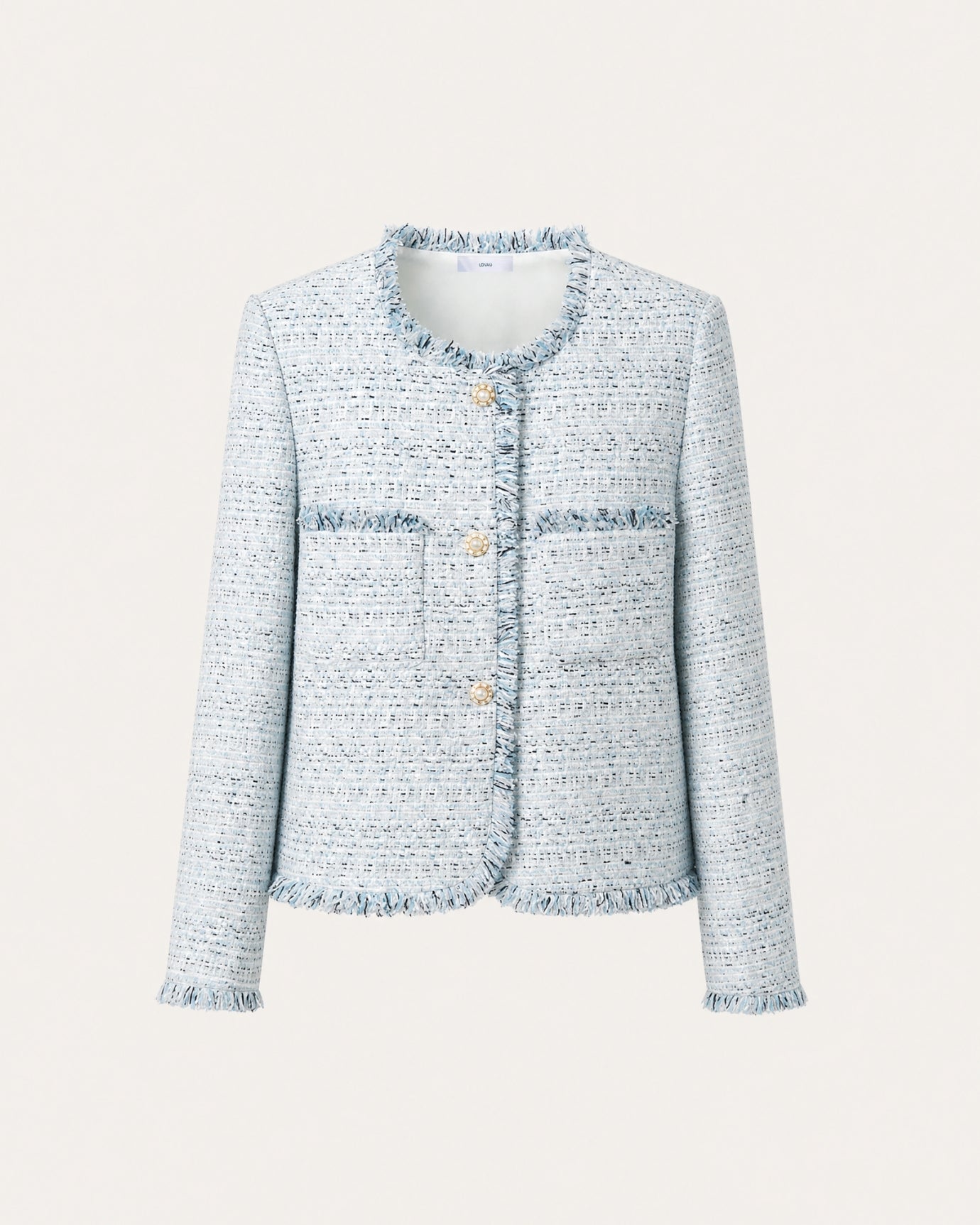 Parisian Style Woven Tweed Cardigan Jacket