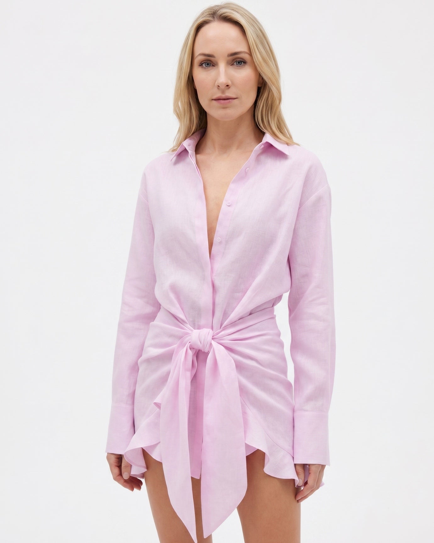 Bodycon Cotton Shirt Dress