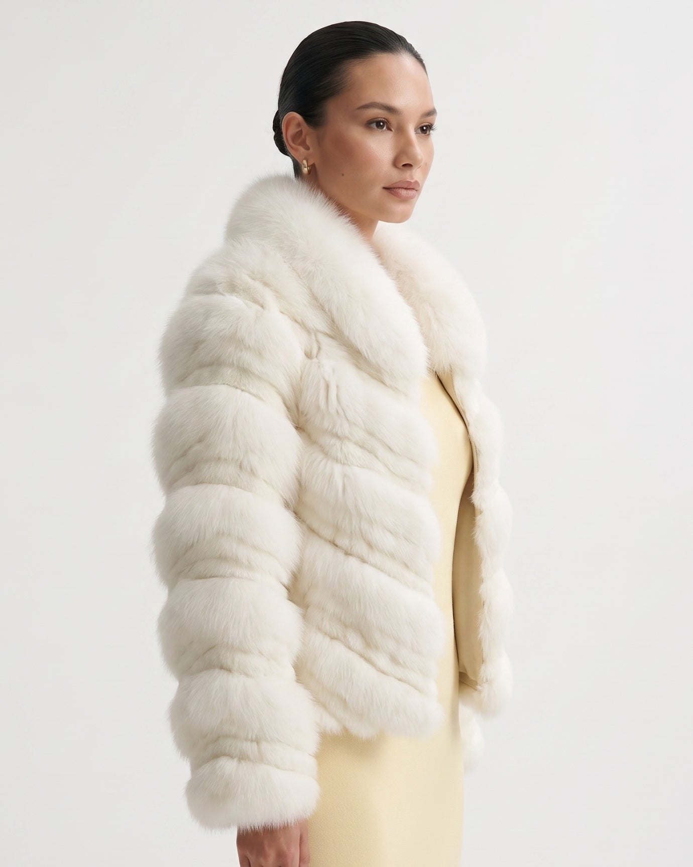 High-End Real Fox Fur Jacket Double-Sided Fur Coat