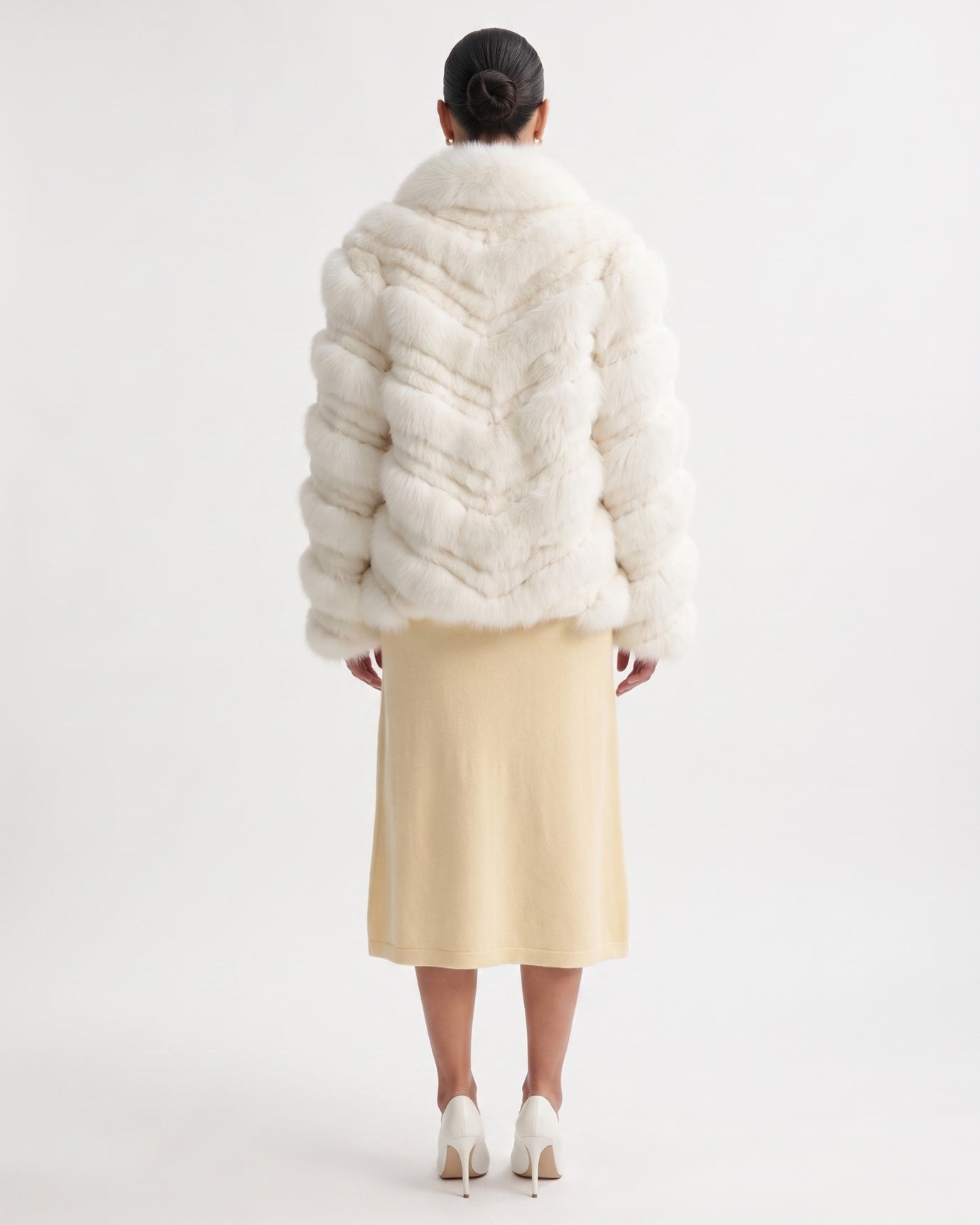 High-End Real Fox Fur Jacket Double-Sided Fur Coat