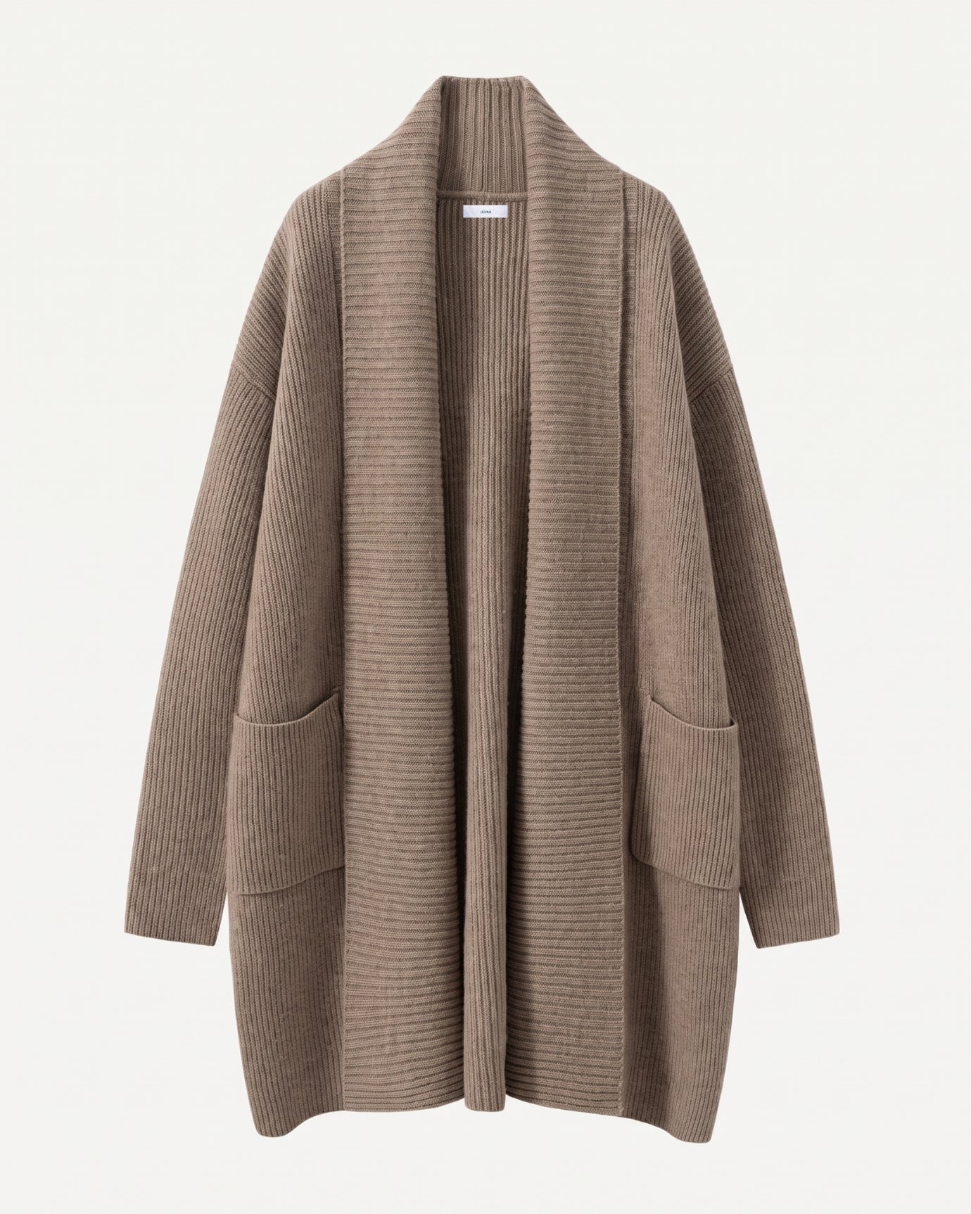 Cashmere Thickened Longline Lapel Cardigan