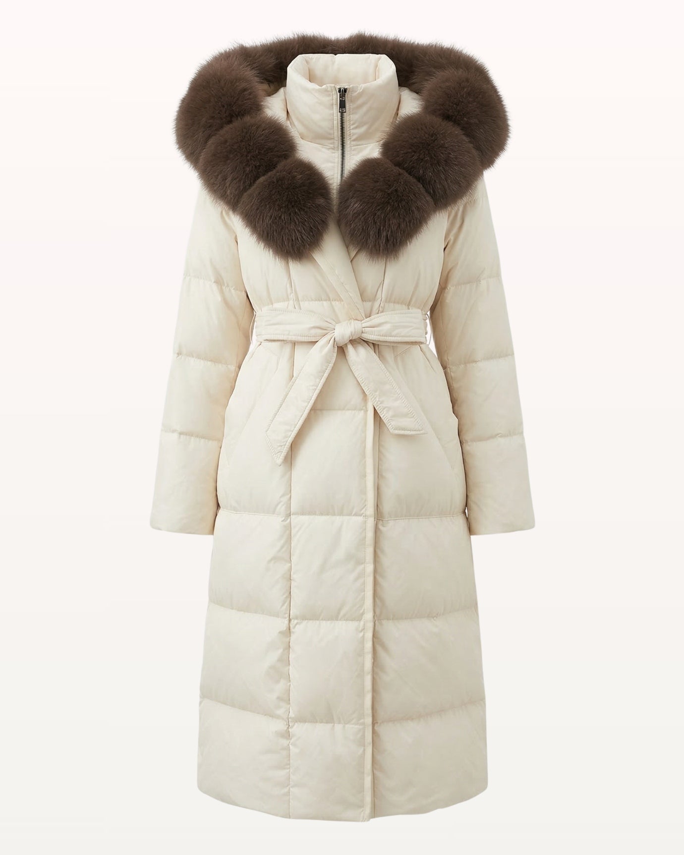 Kira Fox Fur Collar Down Coat