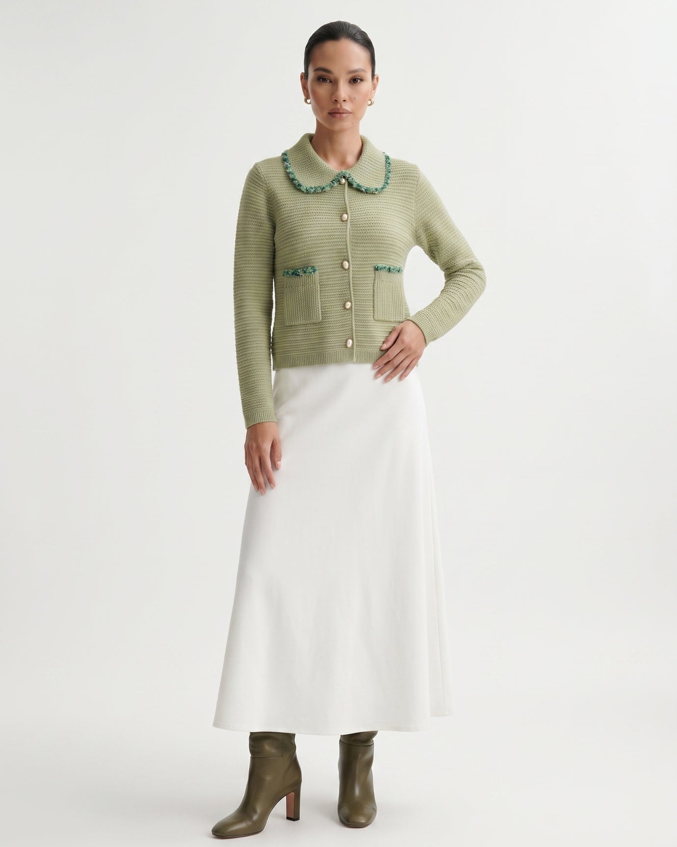St Moritz Limited Edition Cashmere Knitted Cardigan Sweater