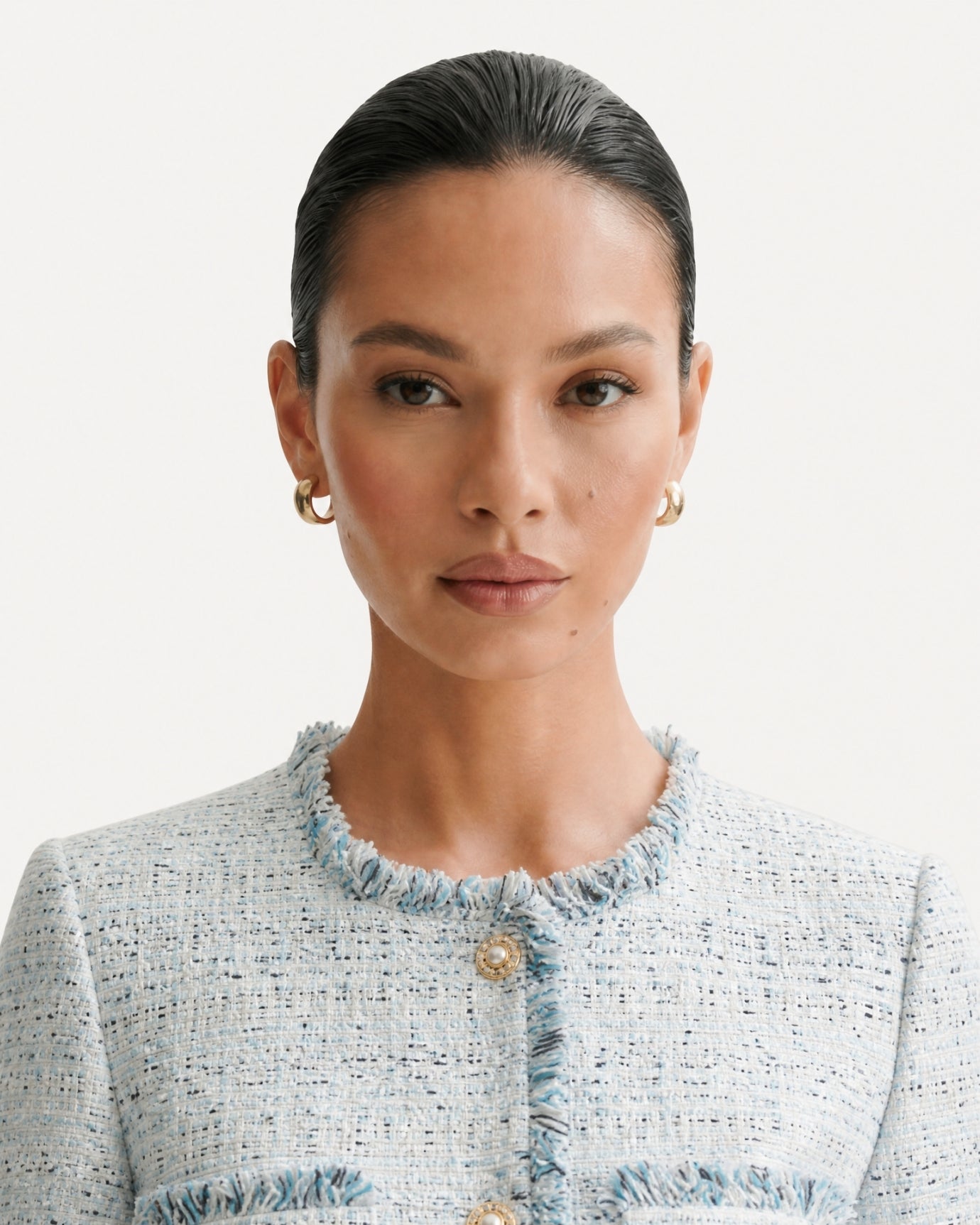 Parisian Style Woven Tweed Cardigan Jacket