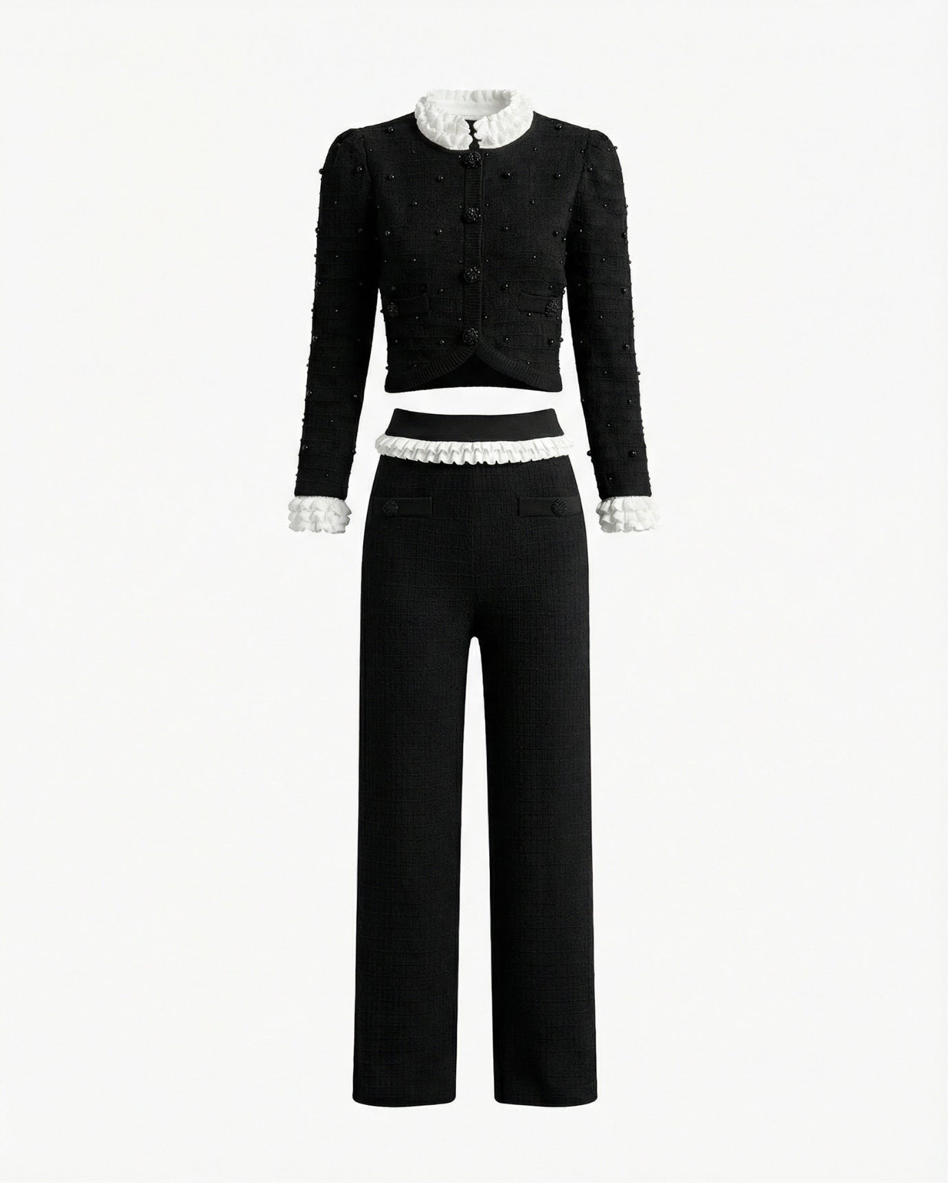 Rihanna High-End Set Pants & Cardigan