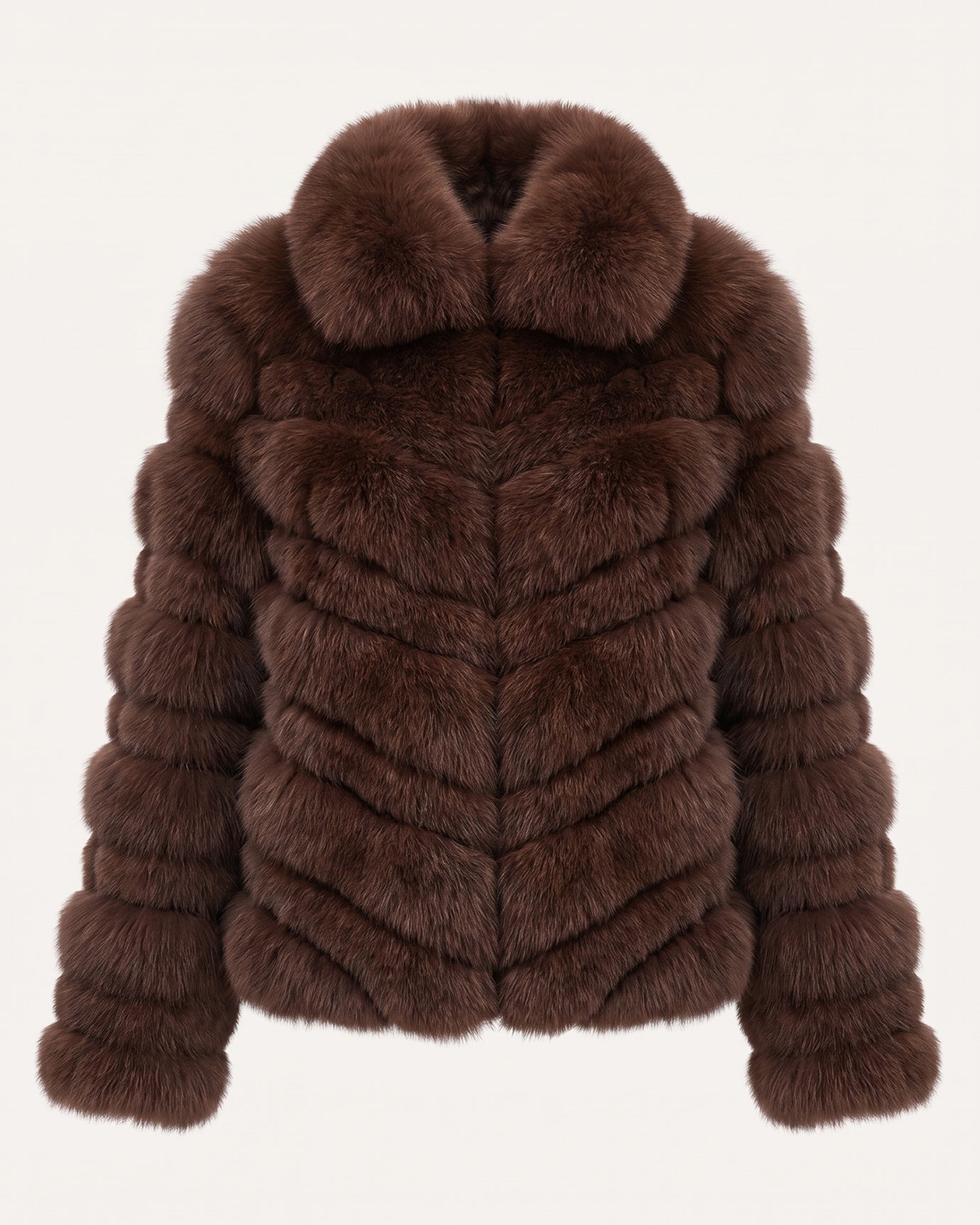 High-End Real Fox Fur Jacket Double-Sided Fur Coat
