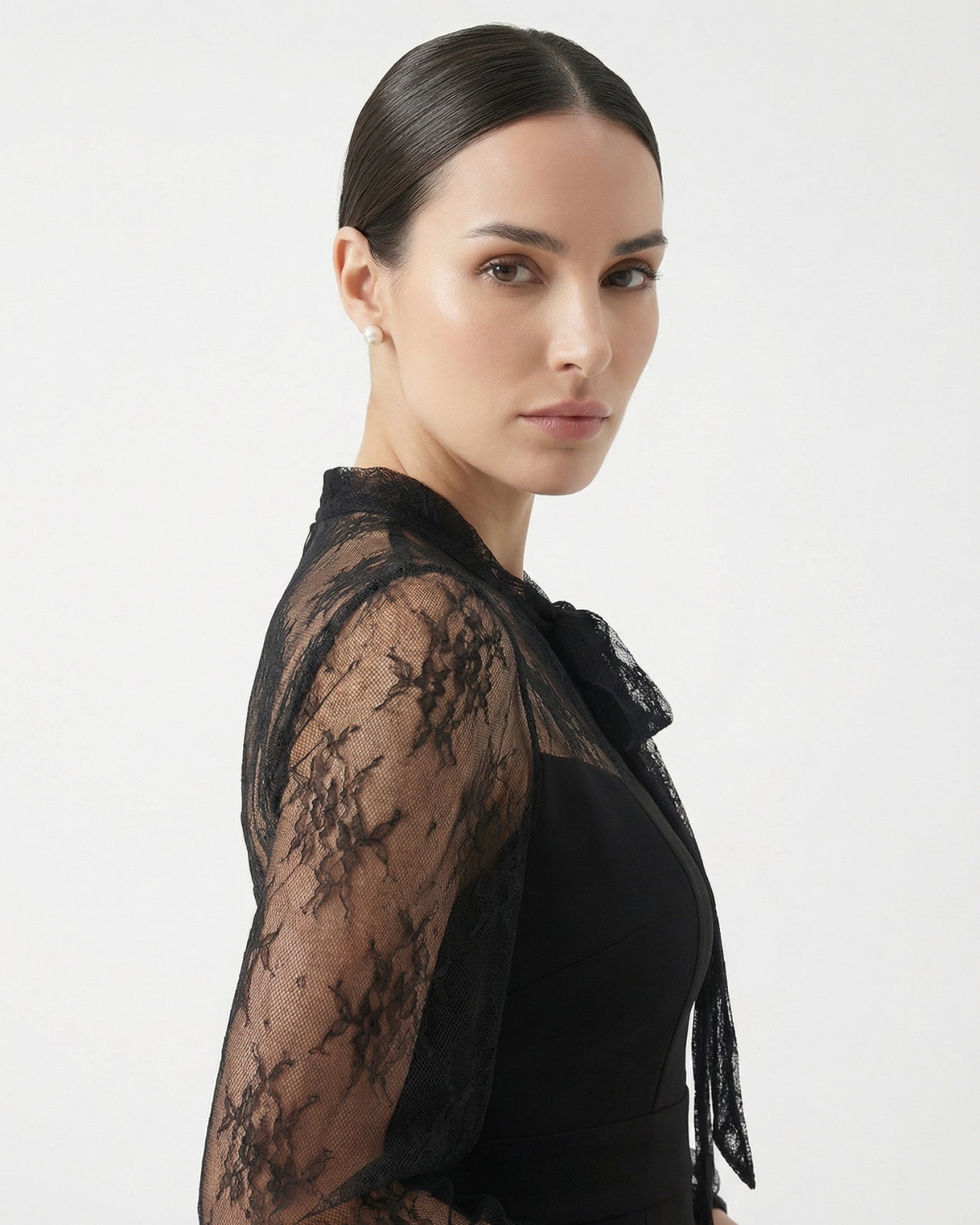 Lace Splicing Dress Fishtail Skirt