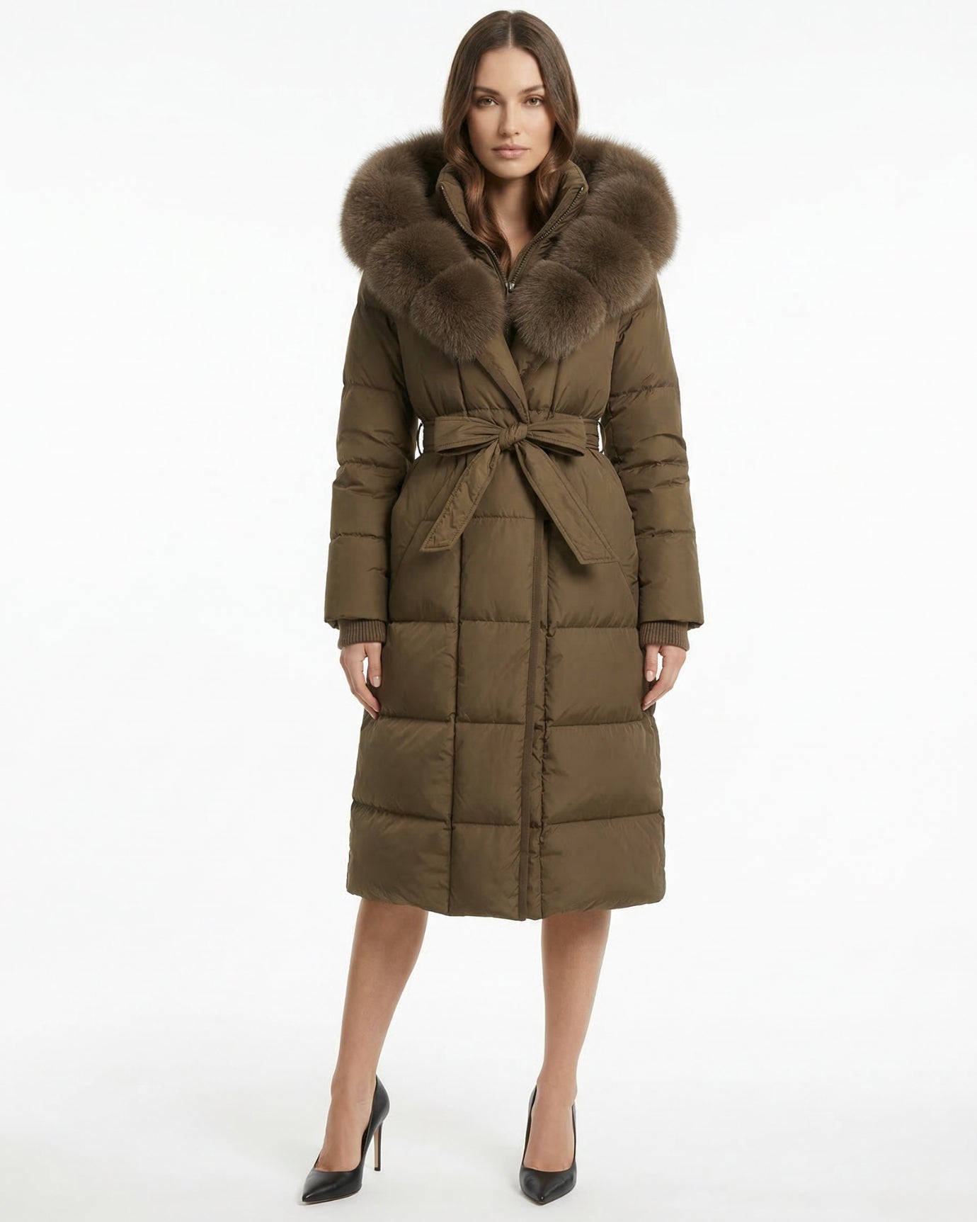 Kira Fox Fur Collar Down Coat