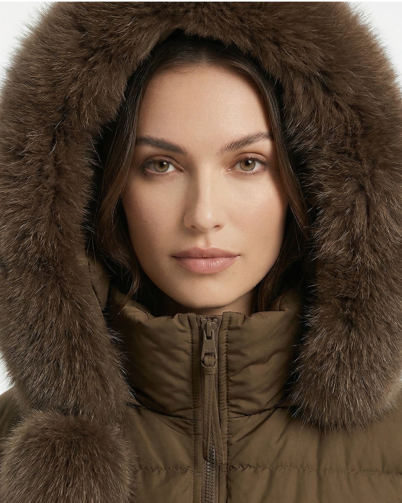 Kira Fox Fur Collar Down Coat