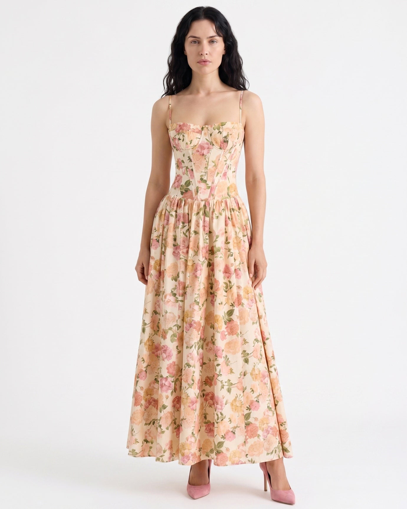 Elegant Santorini Strapless Dress