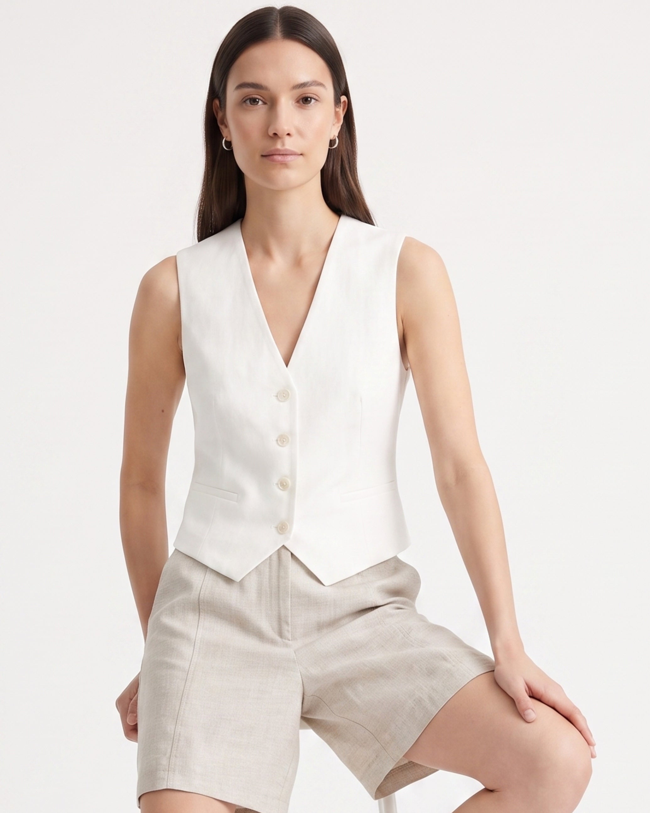 Maria Linen Shorts