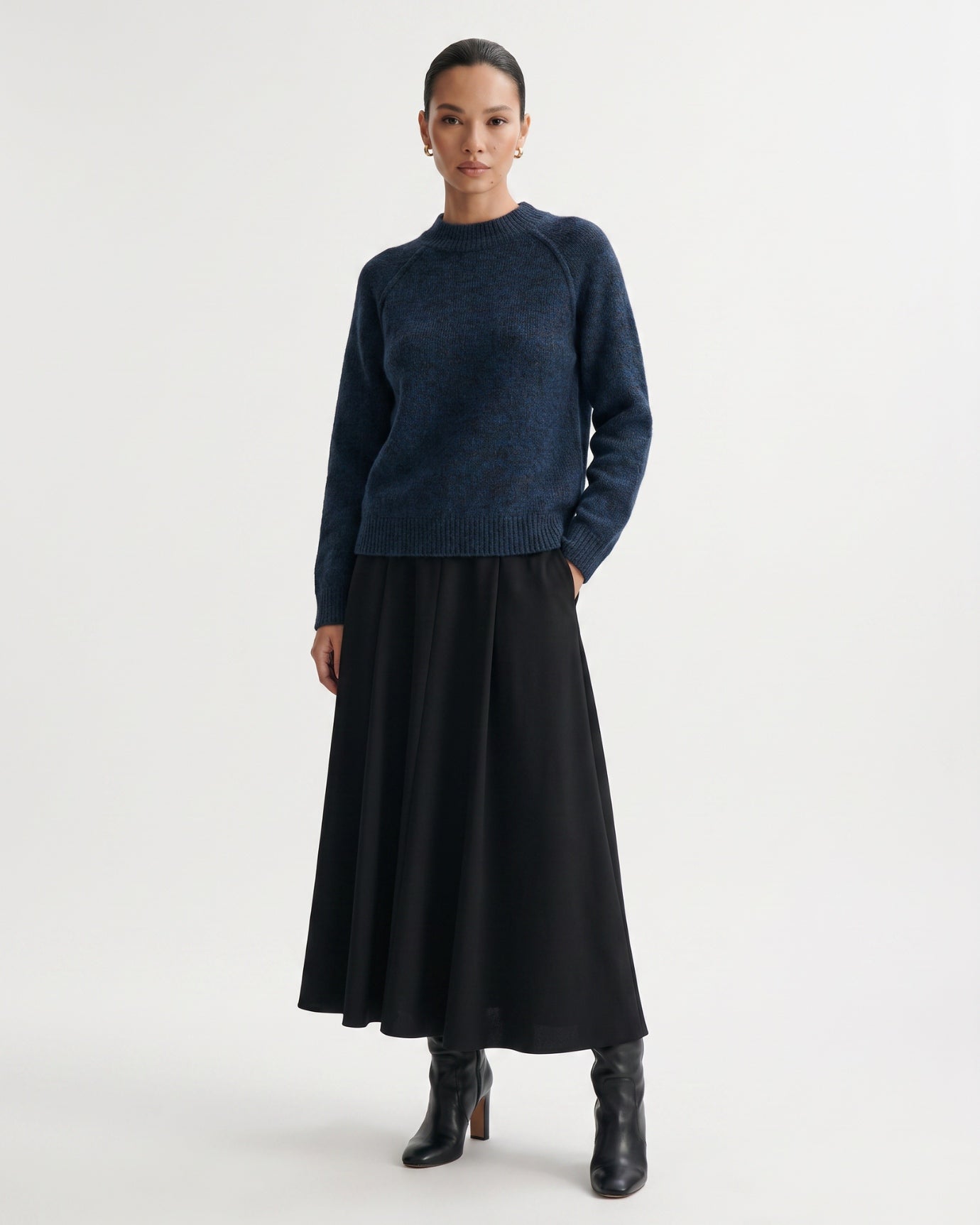 Lia Cashmere & Mulberry Silk Sweater