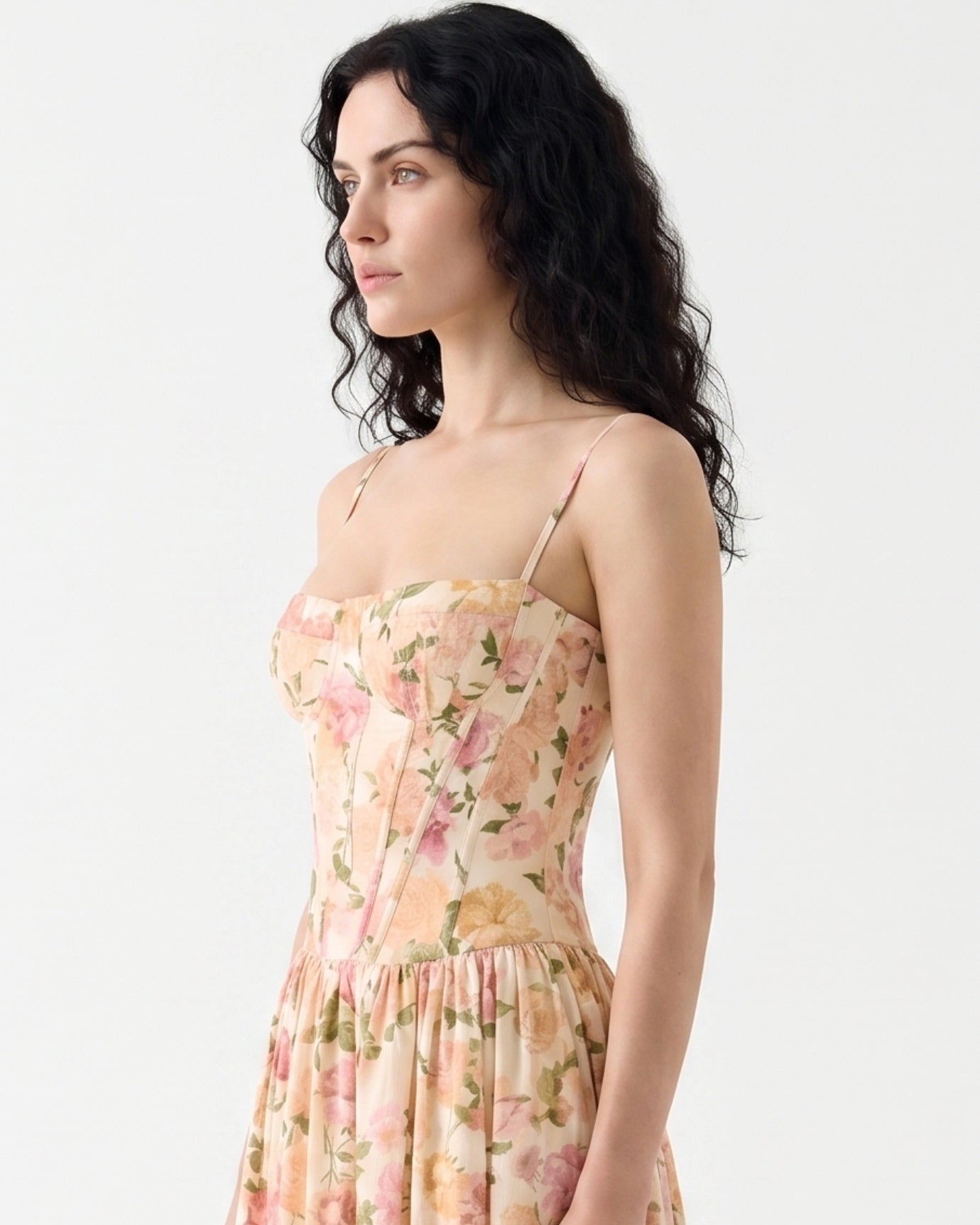 Elegant Santorini Strapless Dress