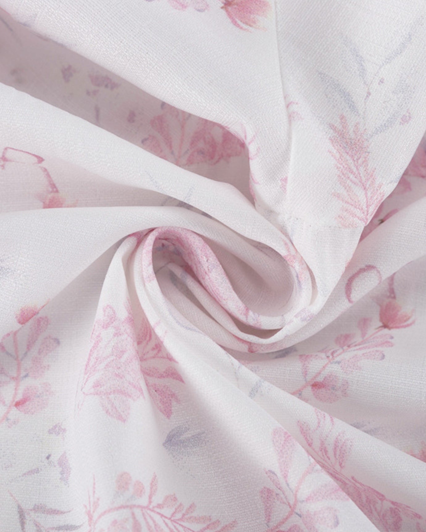 Pinkfarbenes Blumenmuster-Schnürkleid mit A-Linien-Rock