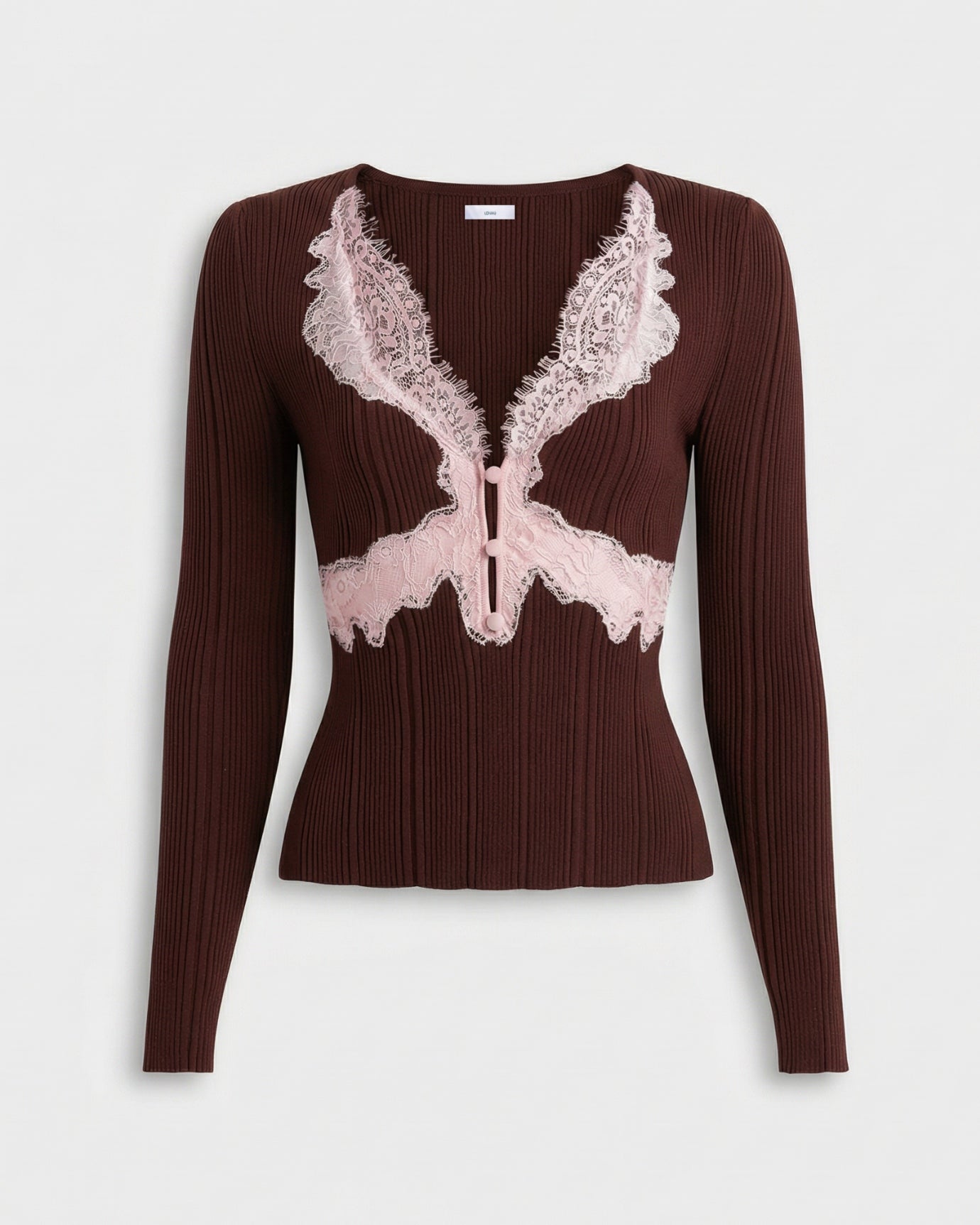 Camisa de manga larga de punto