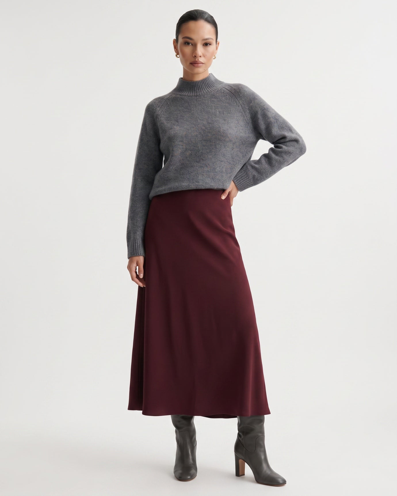 Lia Cashmere & Mulberry Silk Sweater