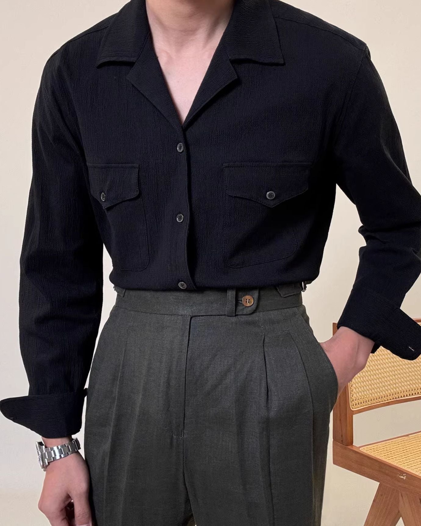 Cotton Old Money Shirt Cordoroy - Old Money Store
