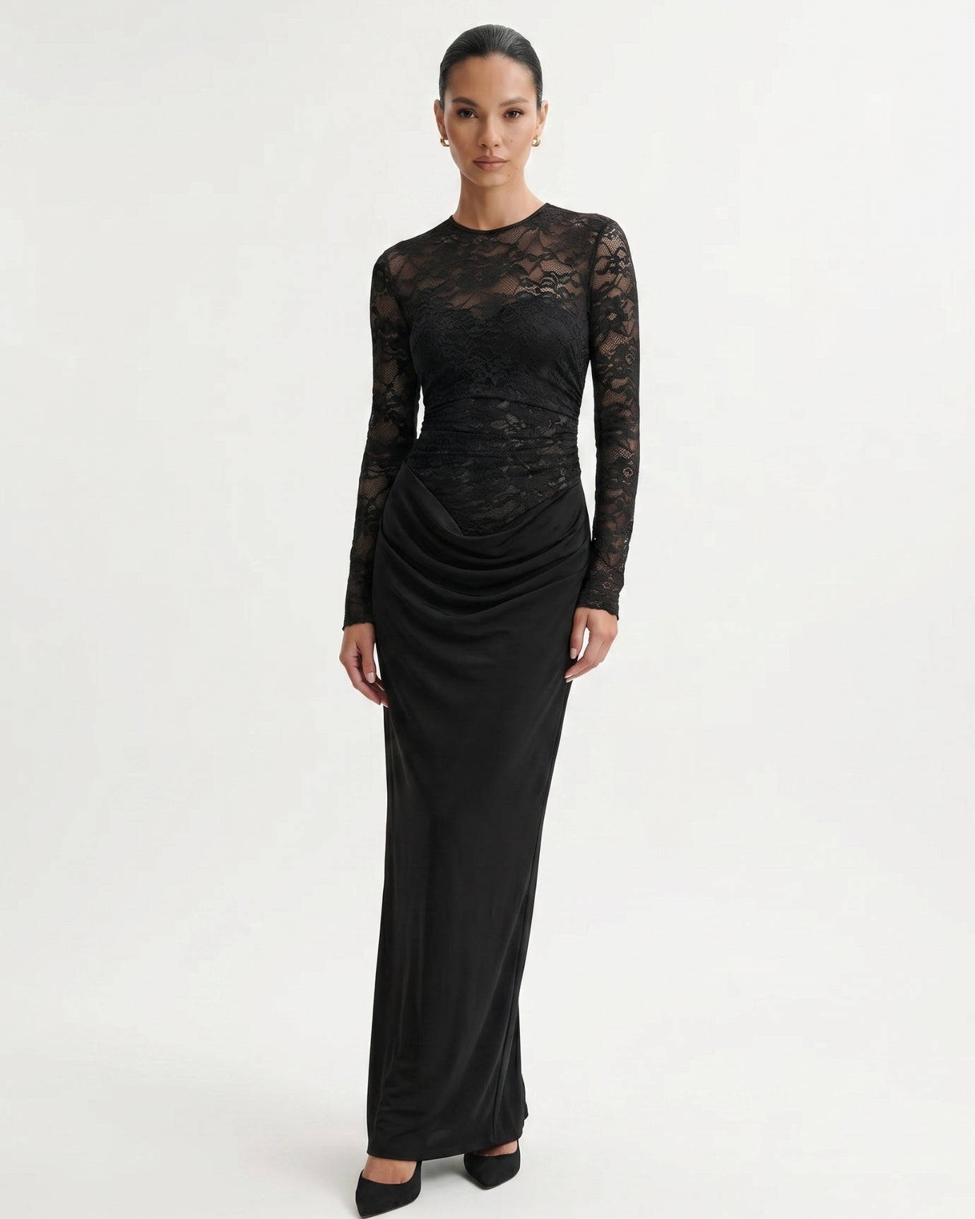 Top Lace Splicing Dress
