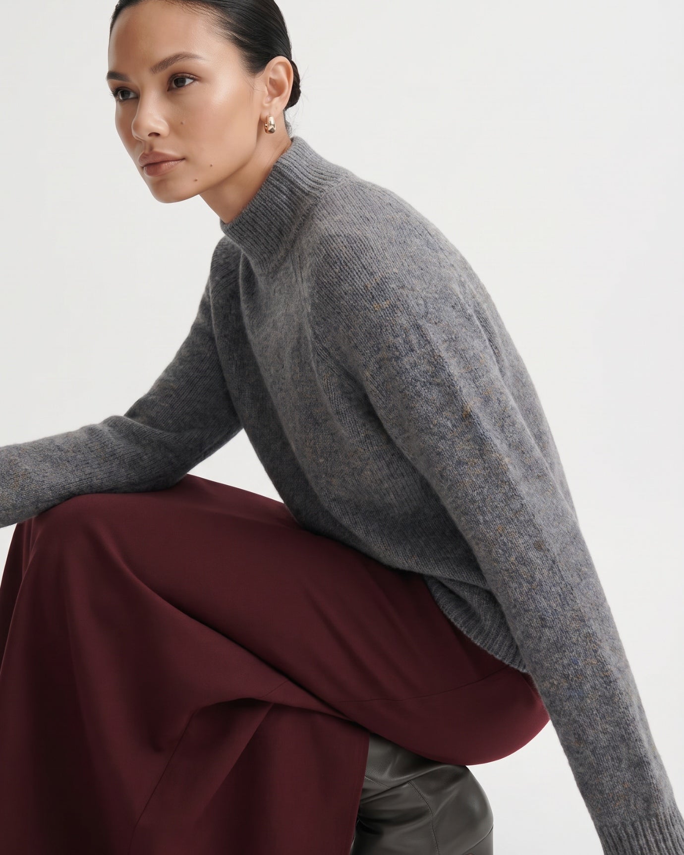 Lia Cashmere & Mulberry Silk Sweater