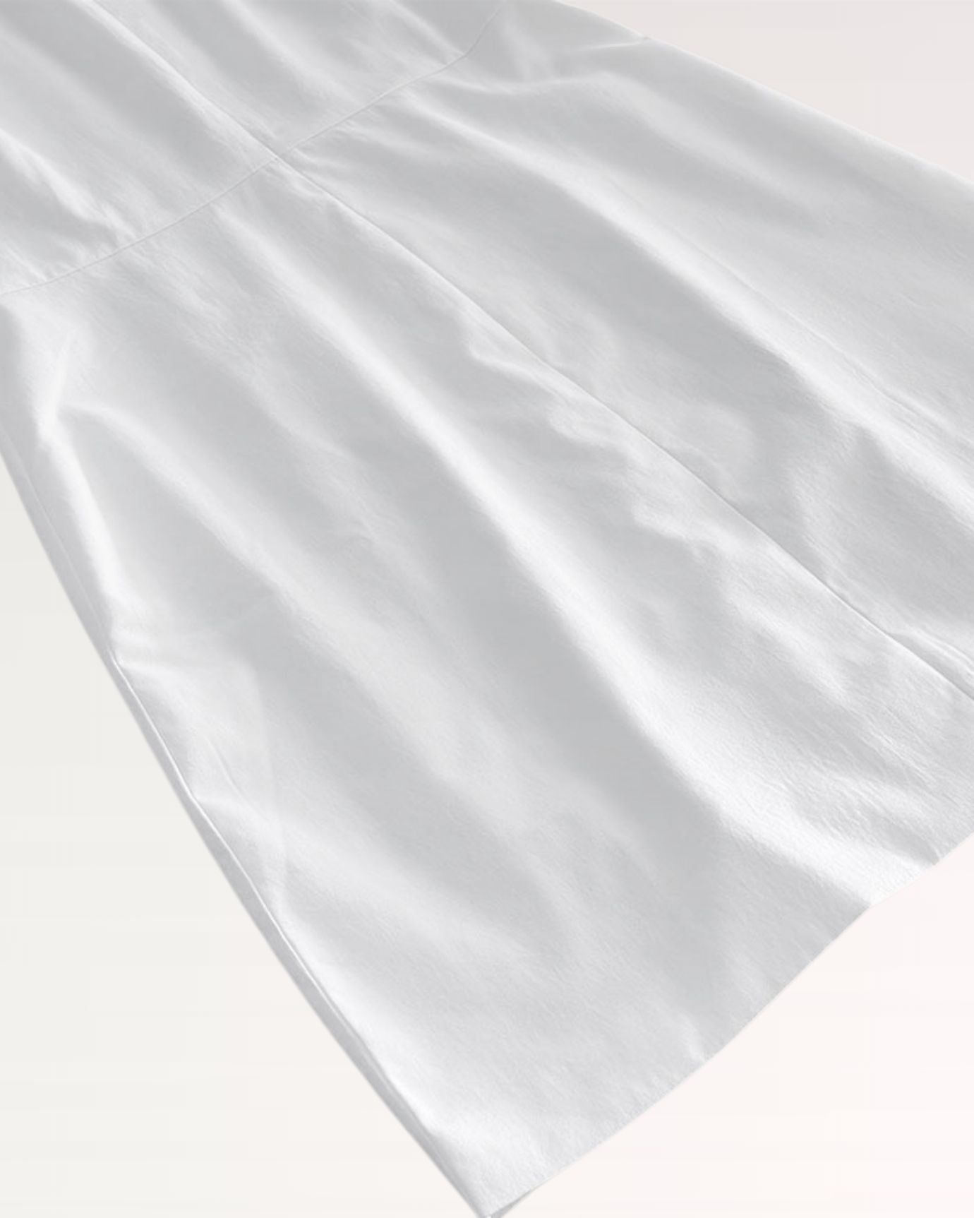 White Sofia dress with cap sleeves and flowing skirt